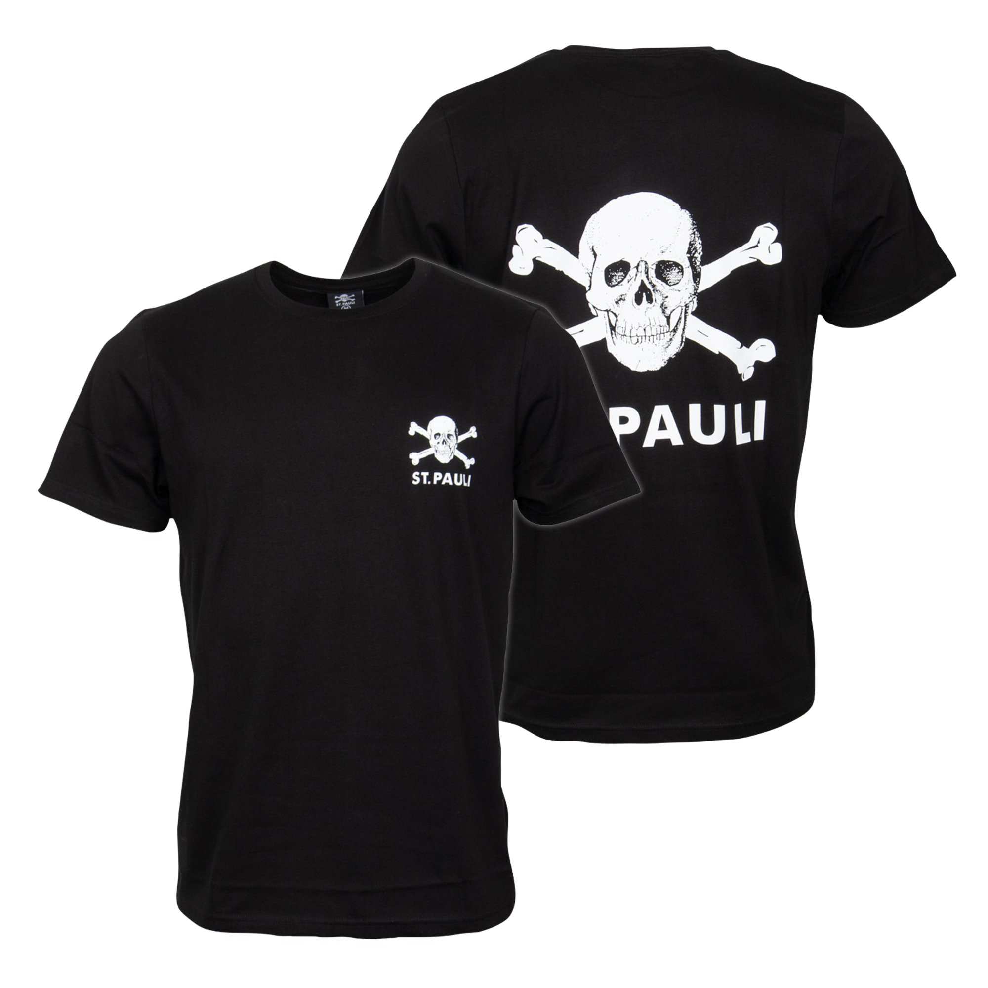 FC St. Pauli - T-Shirt Totenkopf klein - schwarz