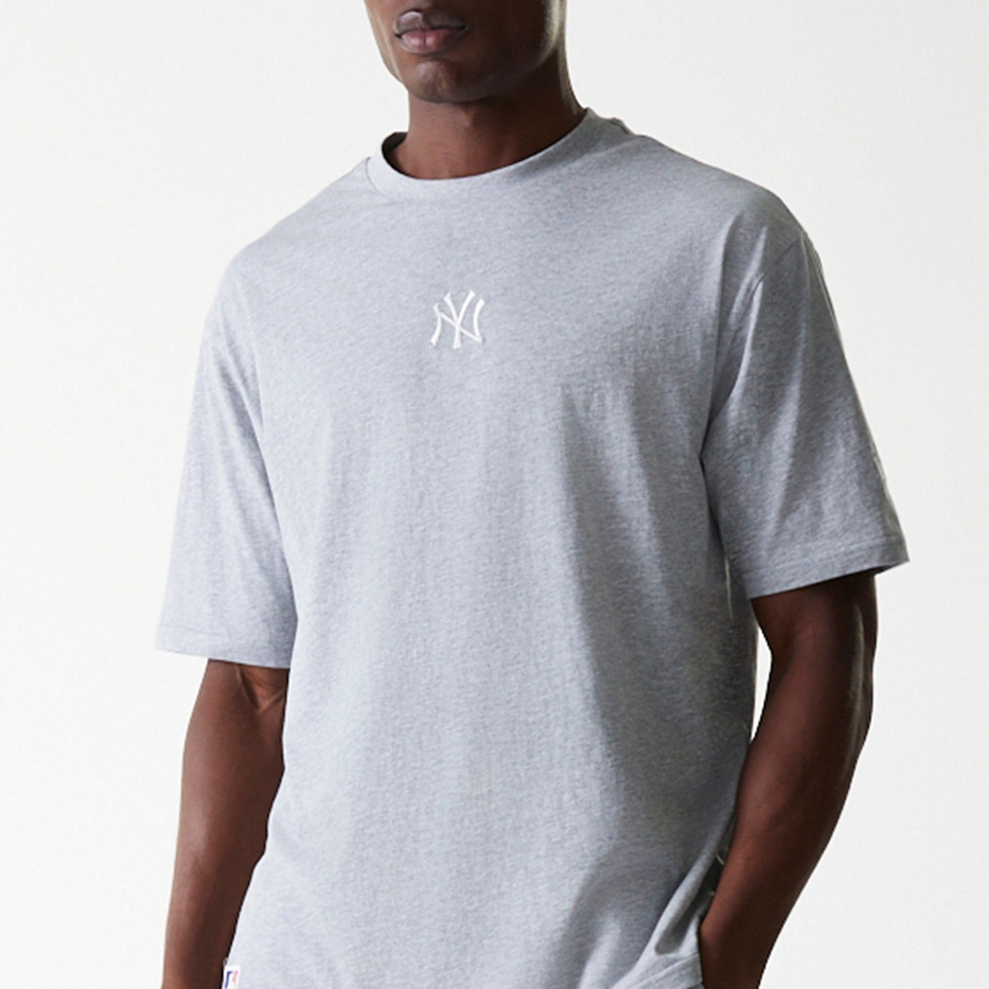 New York Yankees T-Shirt NY Logo klein - grau