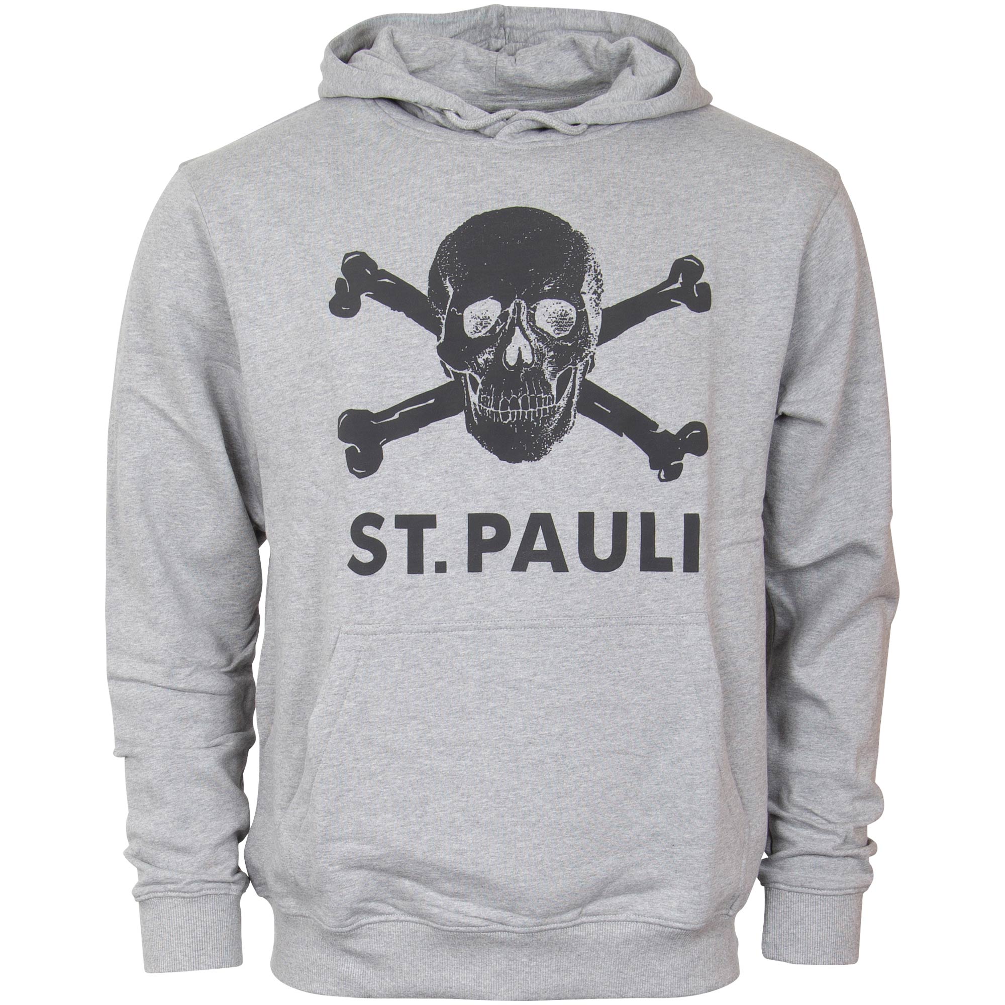 FC St. Pauli - Kapuzenpullover Totenkopf - grau