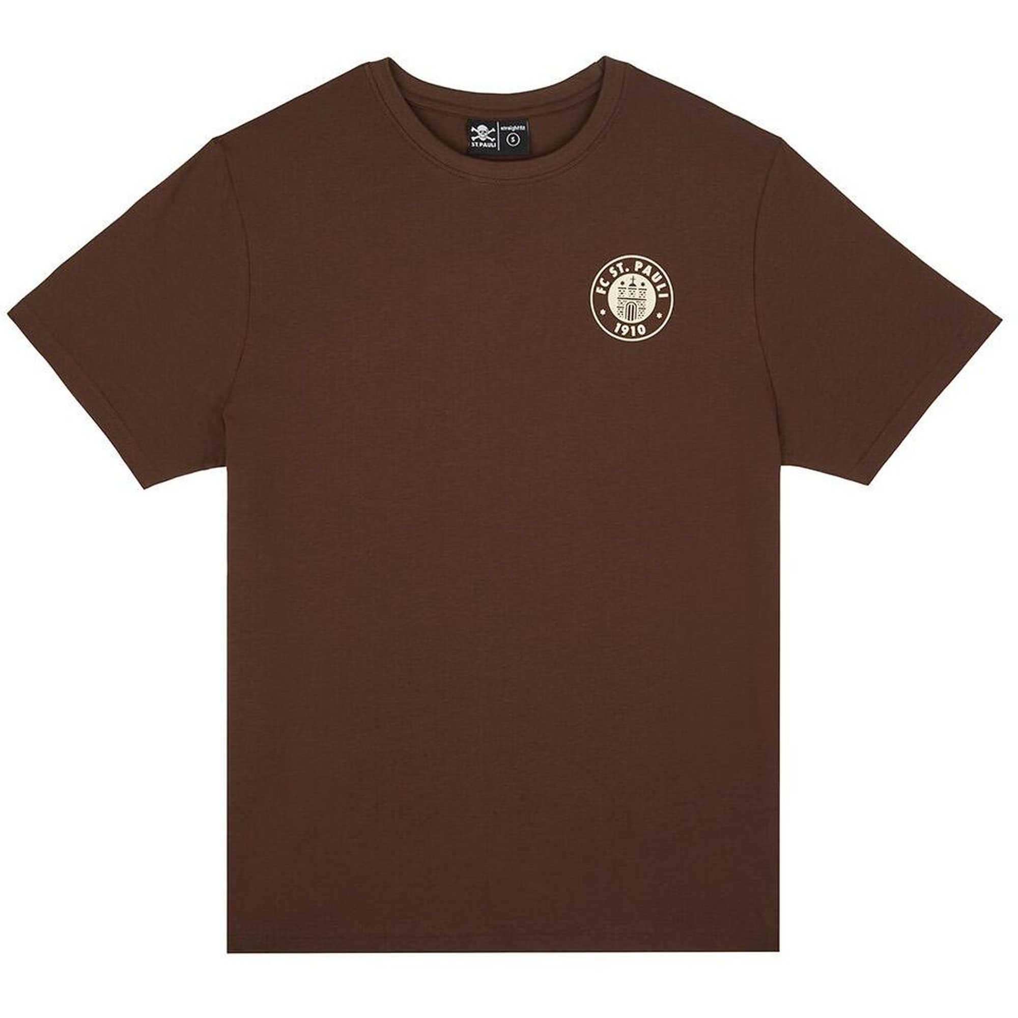 FC St. Pauli - T-Shirt "Logo Braun / Off White"