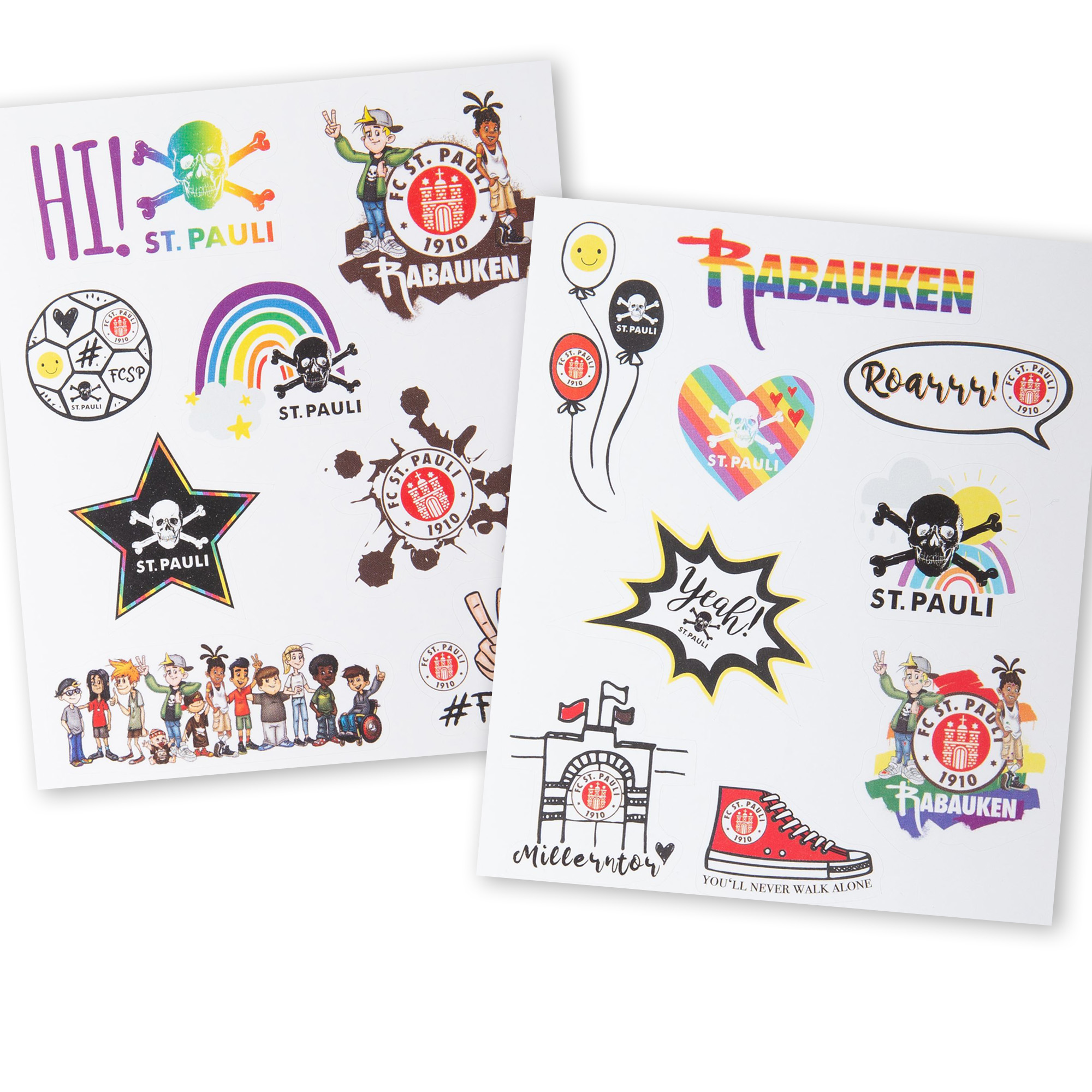 FC St. Pauli - Aufkleber Set Kinder