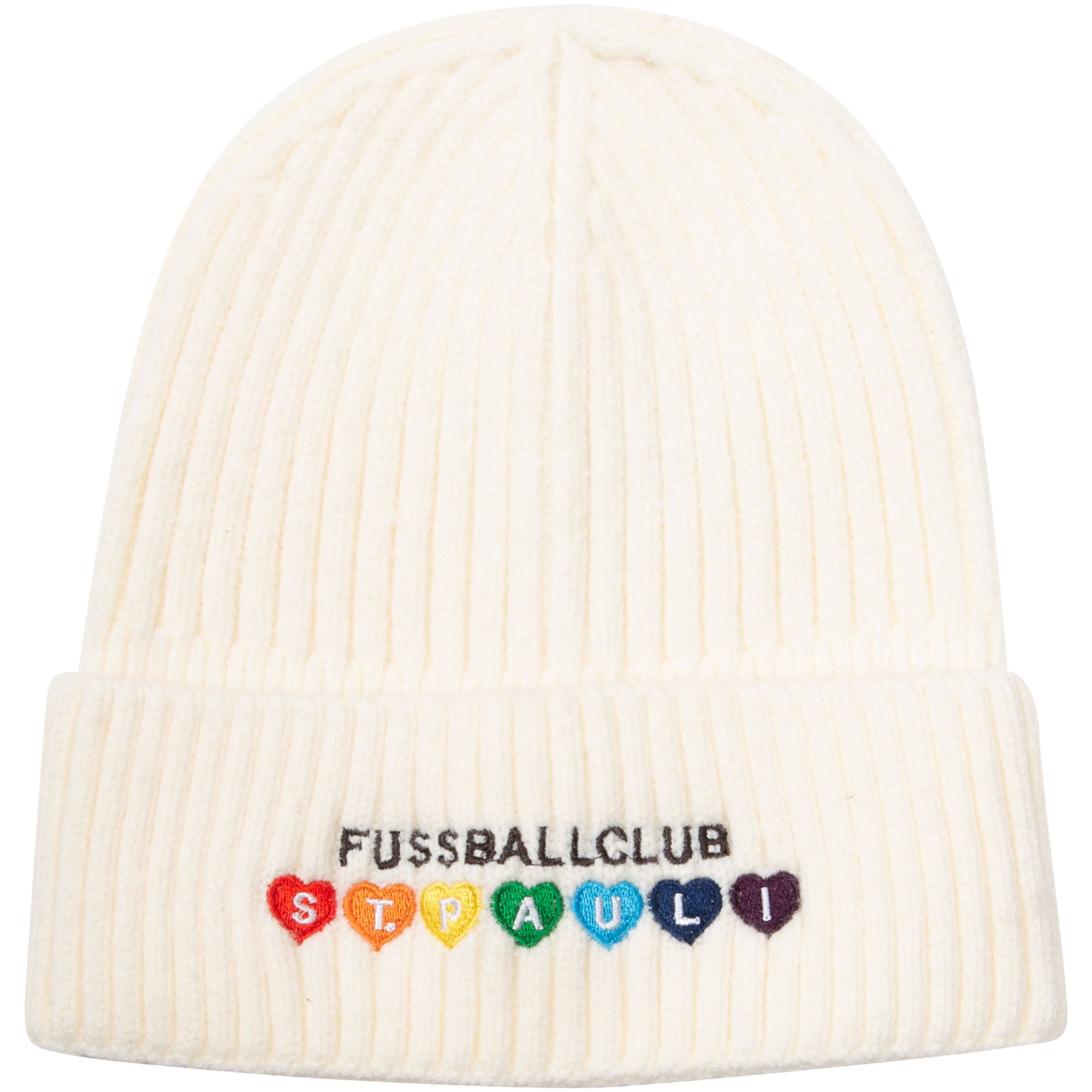 FC St. Pauli - Mütze Regenbogenherzen  