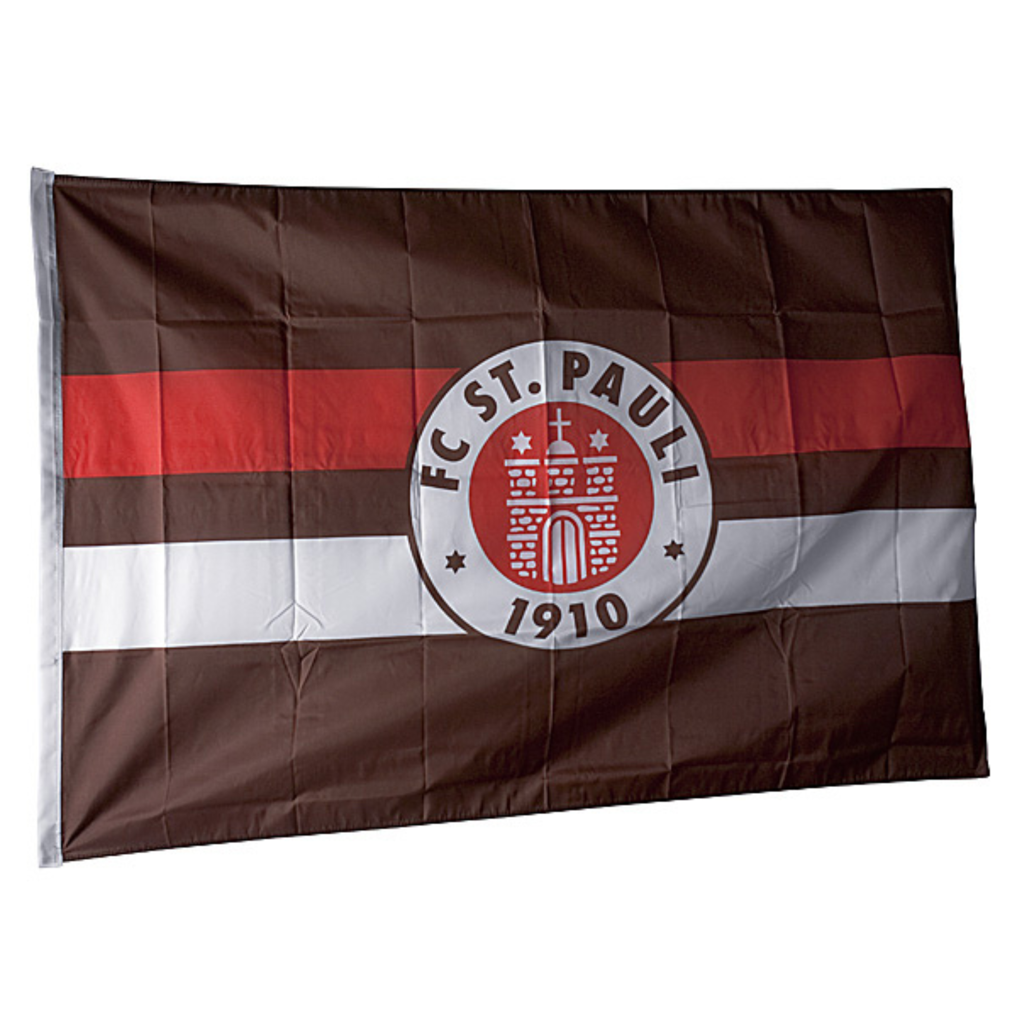 FC St. Pauli - Fahne Braun-Weiß-Rot 100x150 cm
