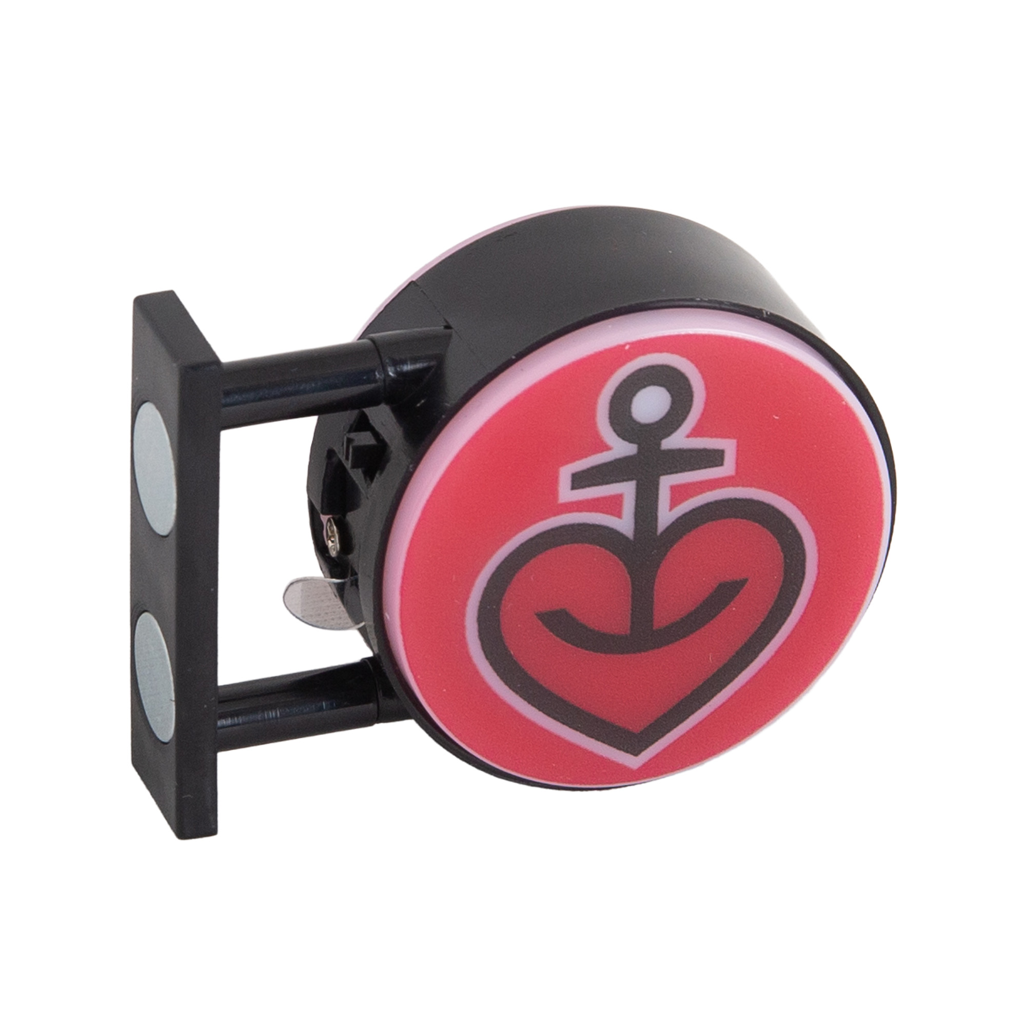 ASTRA - Mini-Leuchtreklame magnetisch Herzanker - ca. 5,7x4cm