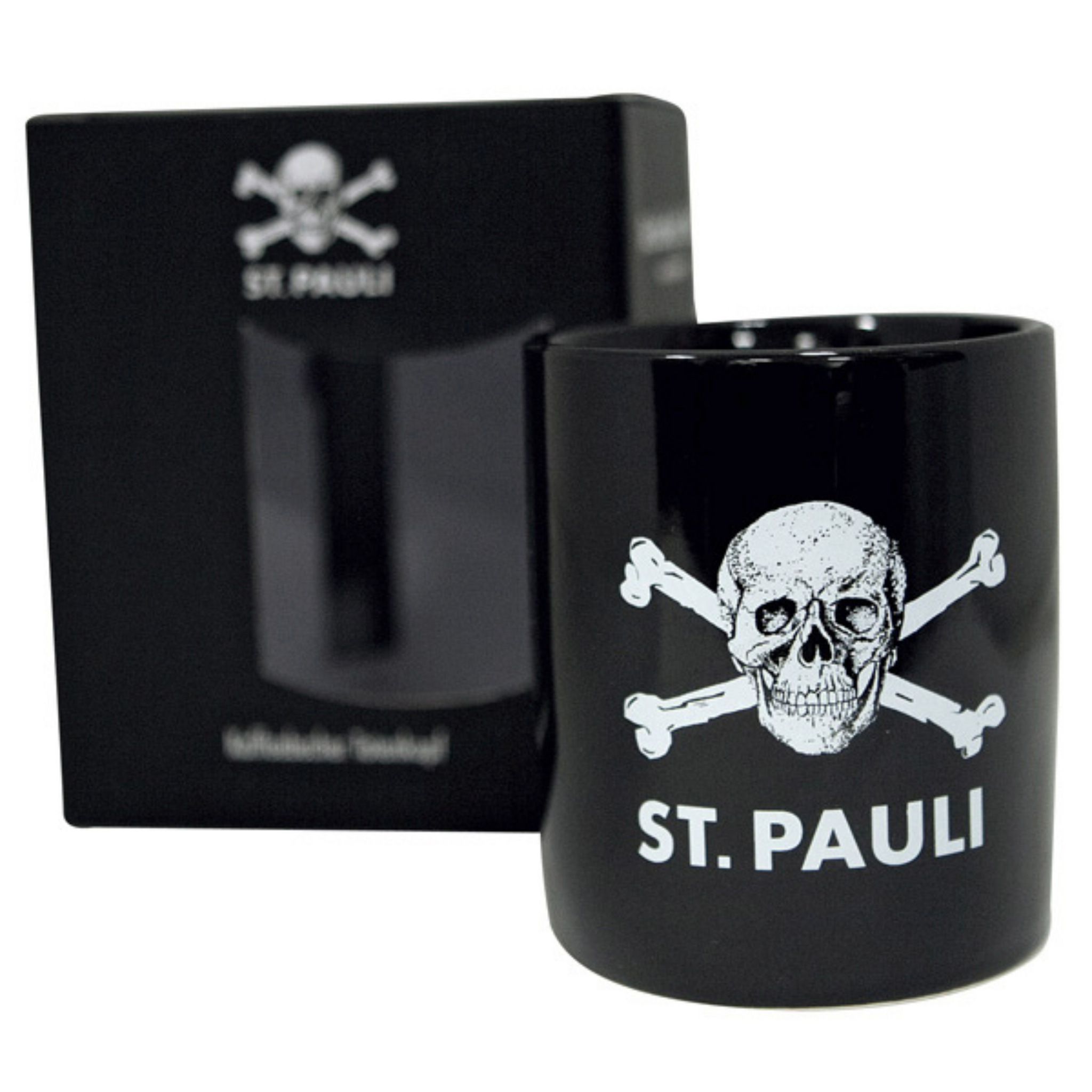 FC St. Pauli - Kaffeebecher Totenkopf - schwarz