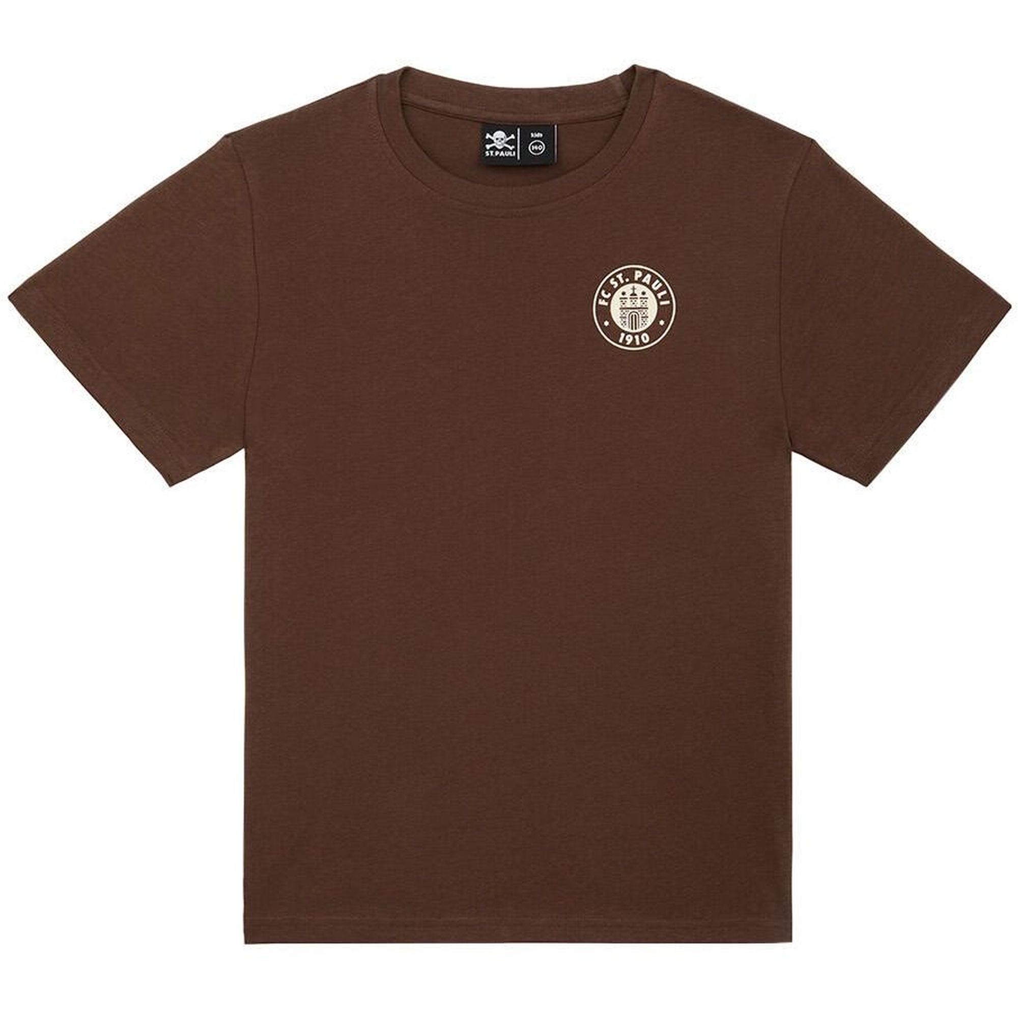 FC St. Pauli - Kinder T-Shirt "Logo Braun / Off White"