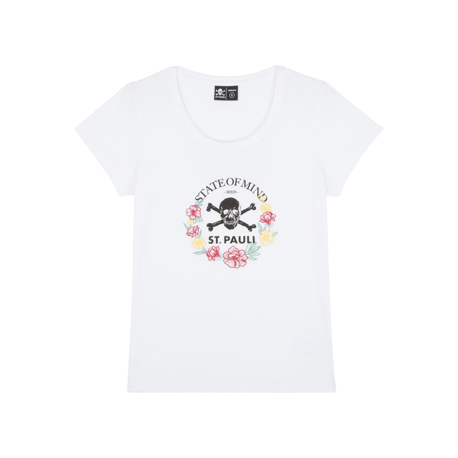 FC St. Pauli - T-Shirt tailliert "TK Floral" - Weiß