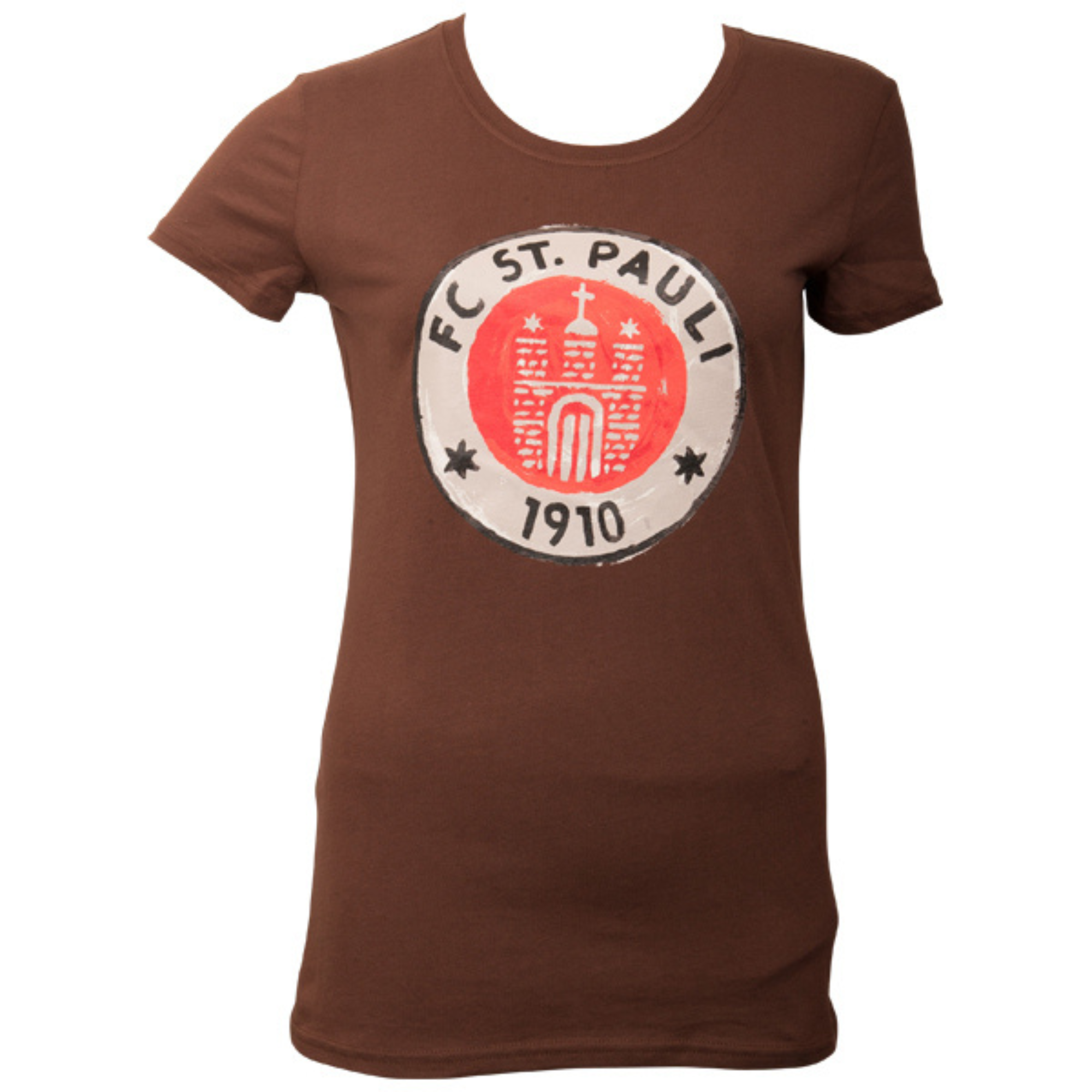 FC St. Pauli - Frauen T-Shirt Logo Paint - braun