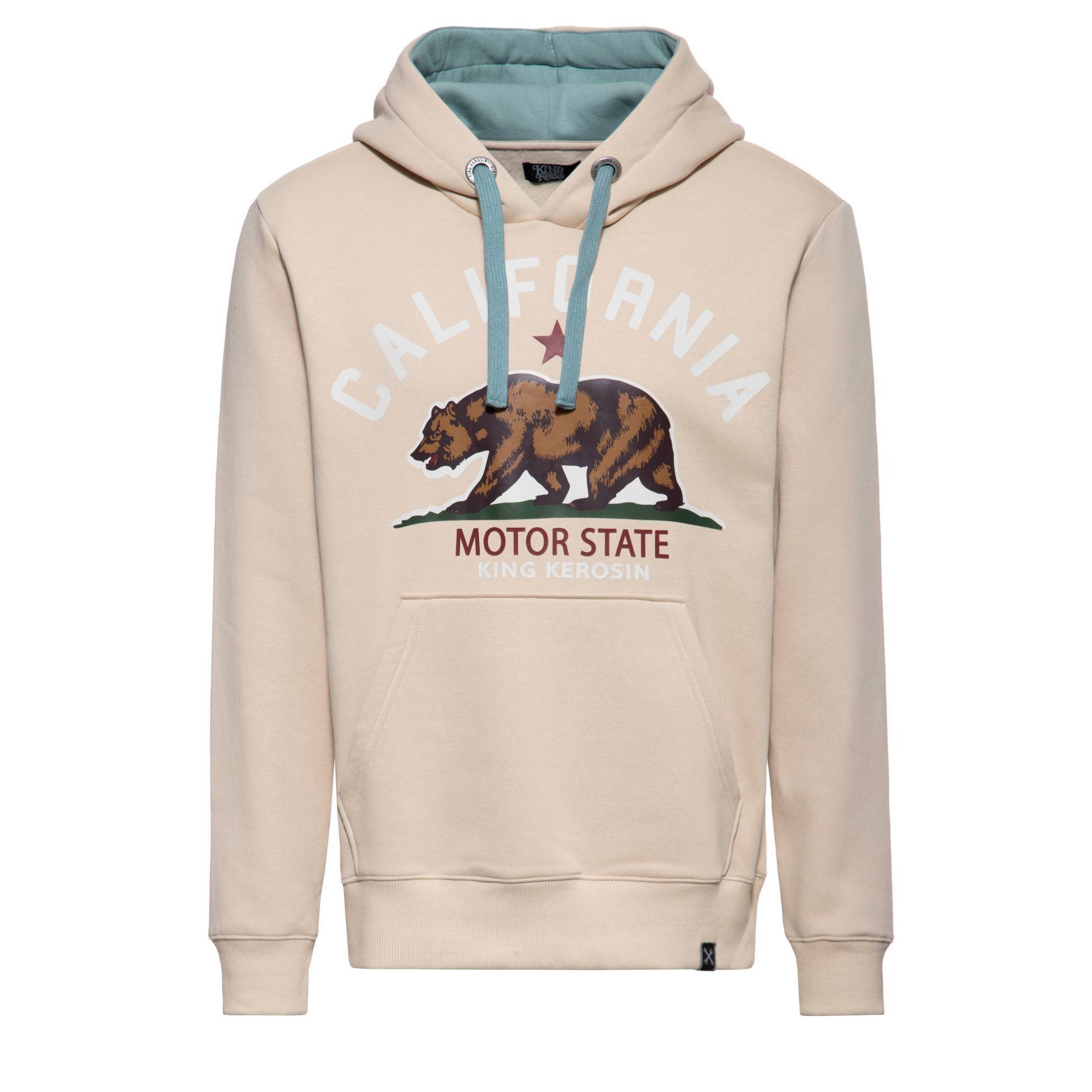 King Kerosin Kapuzenpullover "California State" - beige