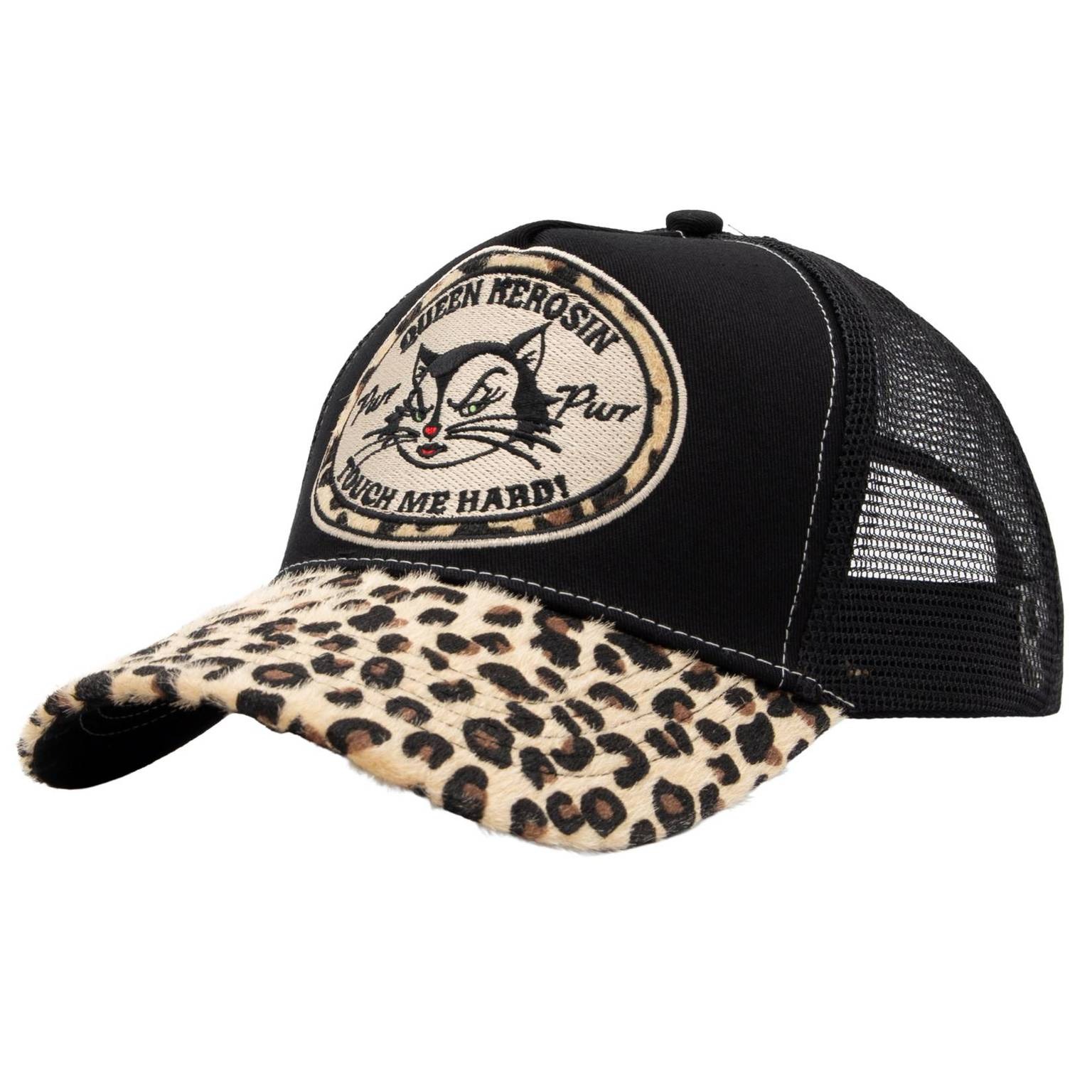 Queen Kerosin Damen Trucker Cap "Touch me Hard" - schwarz