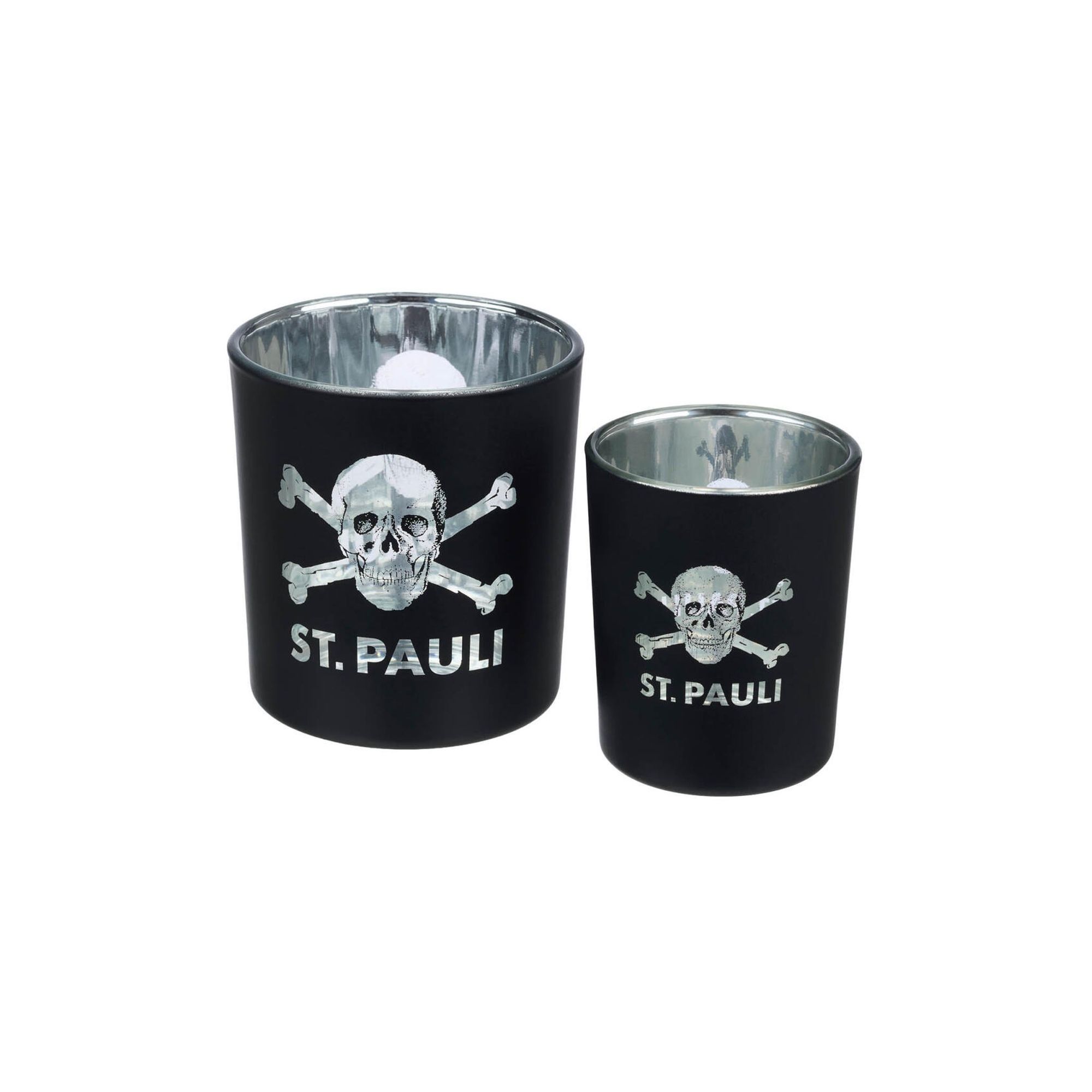 FC St. Pauli Windlichter Totenkopf 2er Set
