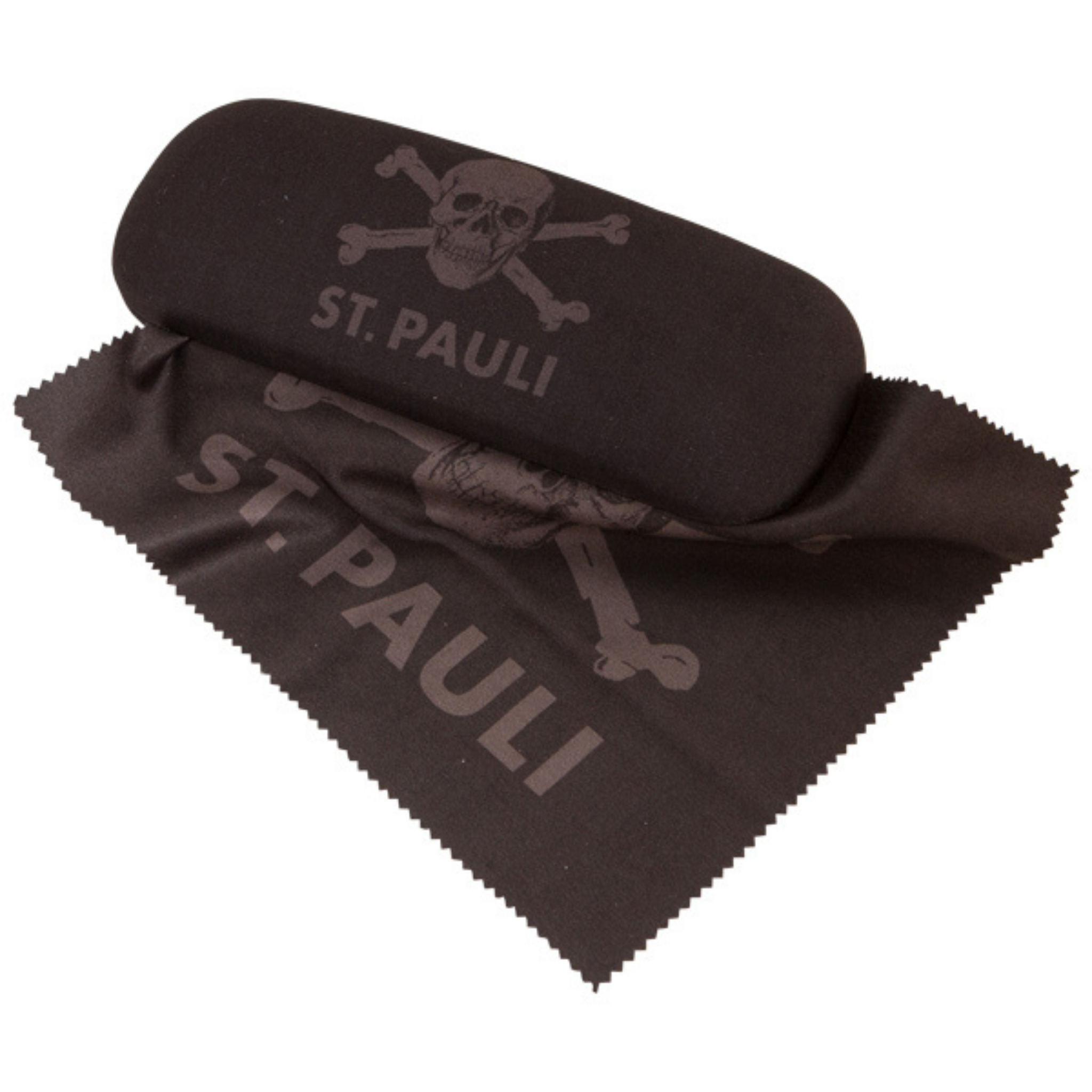 FC St. Pauli - Brillenetui Totenkopf - schwarz