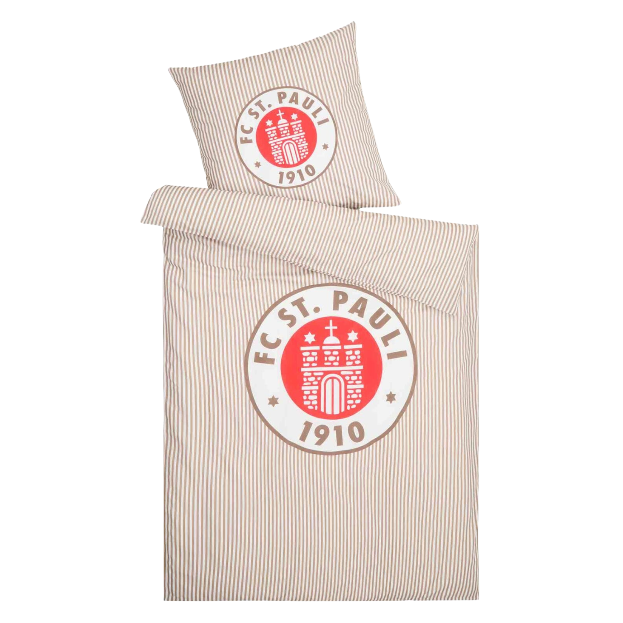 FC St. Pauli - Bettwäsche "Logo Streifen"