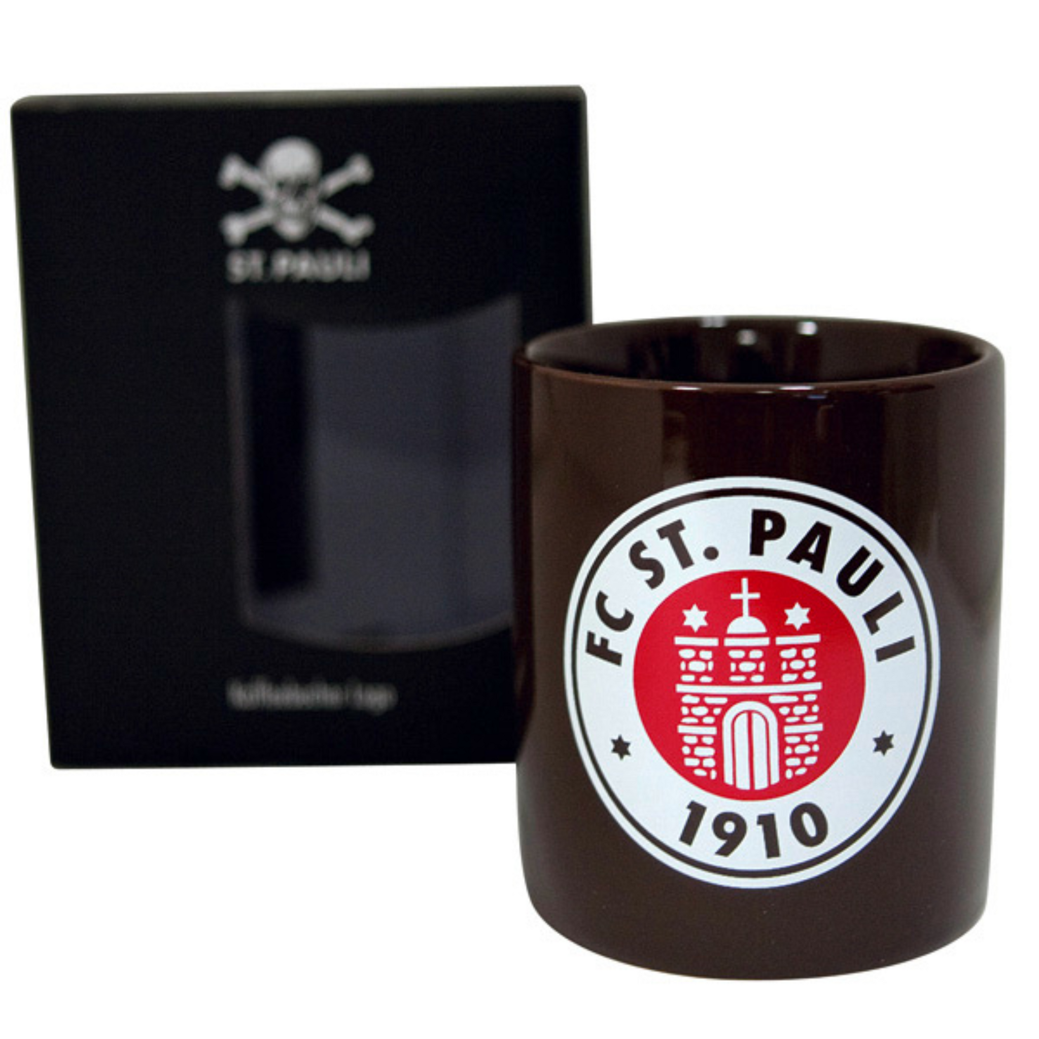FC St. Pauli - Kaffeebecher Logo - braun