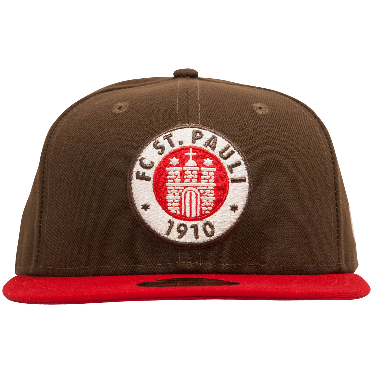 FC St. Pauli - Cap 59fifty Logo - Braun-Rot 