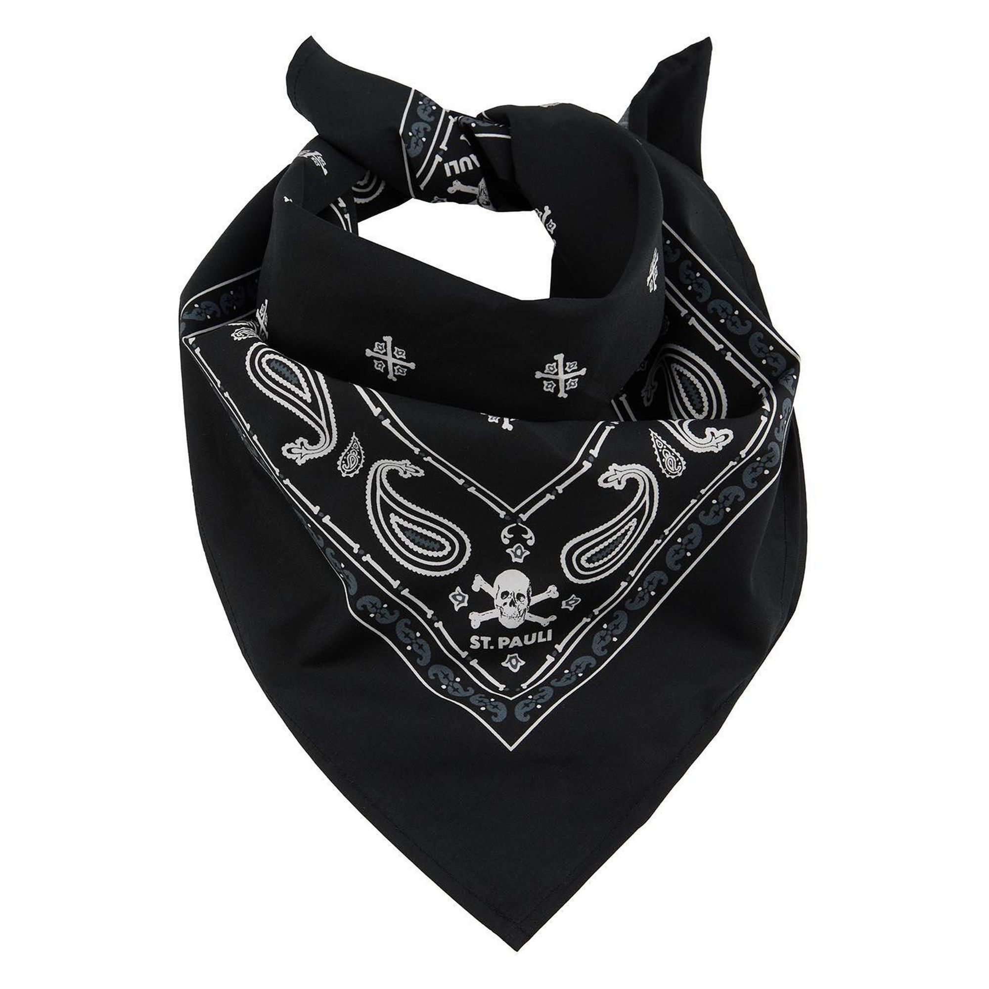 FC St. Pauli - Bandana "Totenkopf" - 55 x 55cm - schwarz