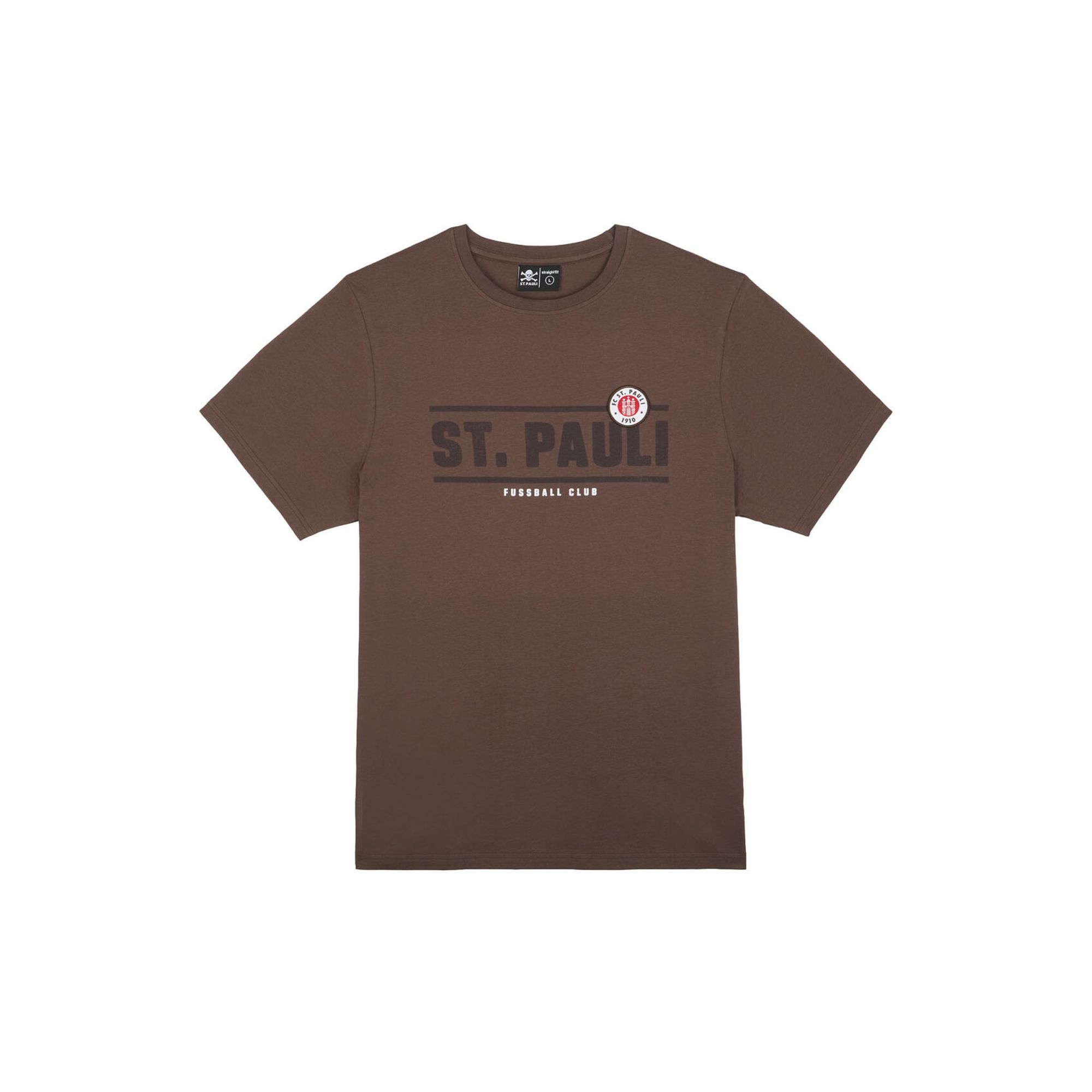 FC St. Pauli - T-Shirt Classic mit Logo - braun