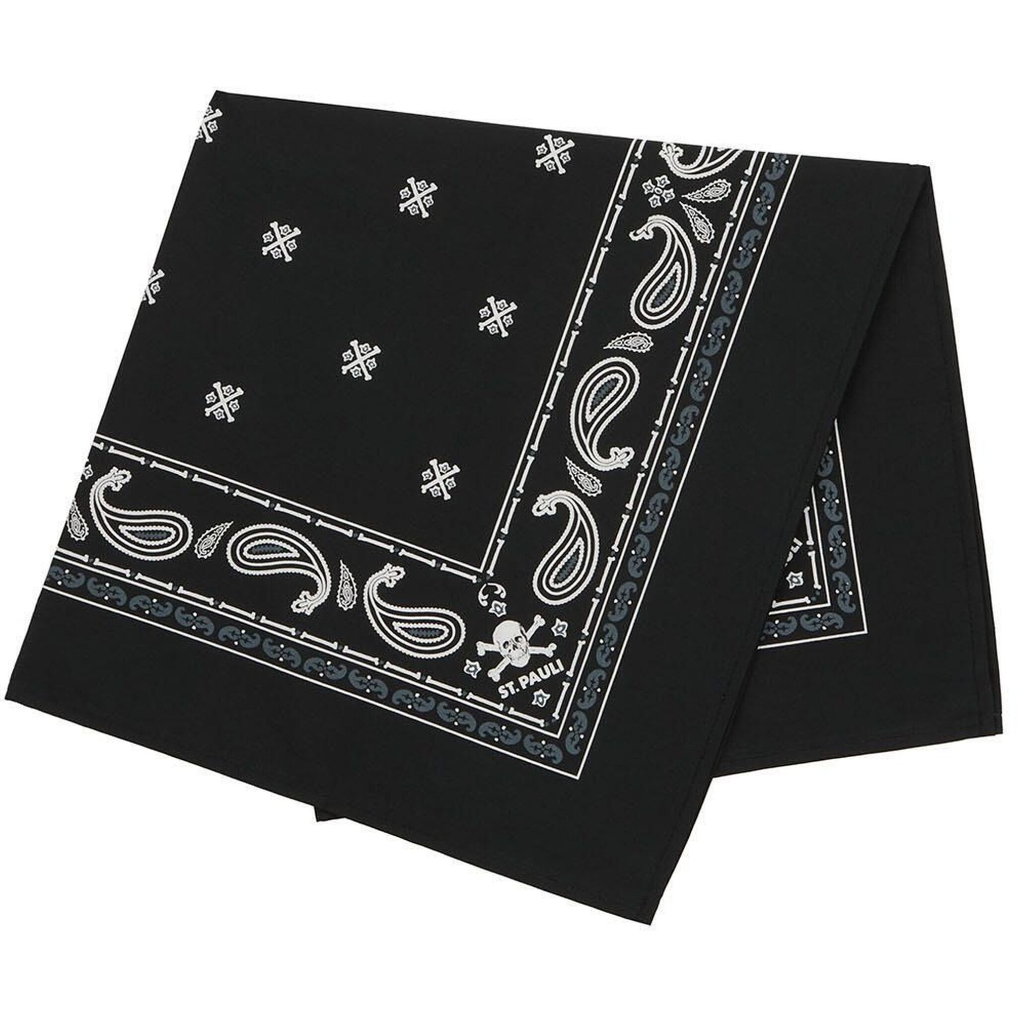 FC St. Pauli - Bandana "Totenkopf" - 55 x 55cm - schwarz