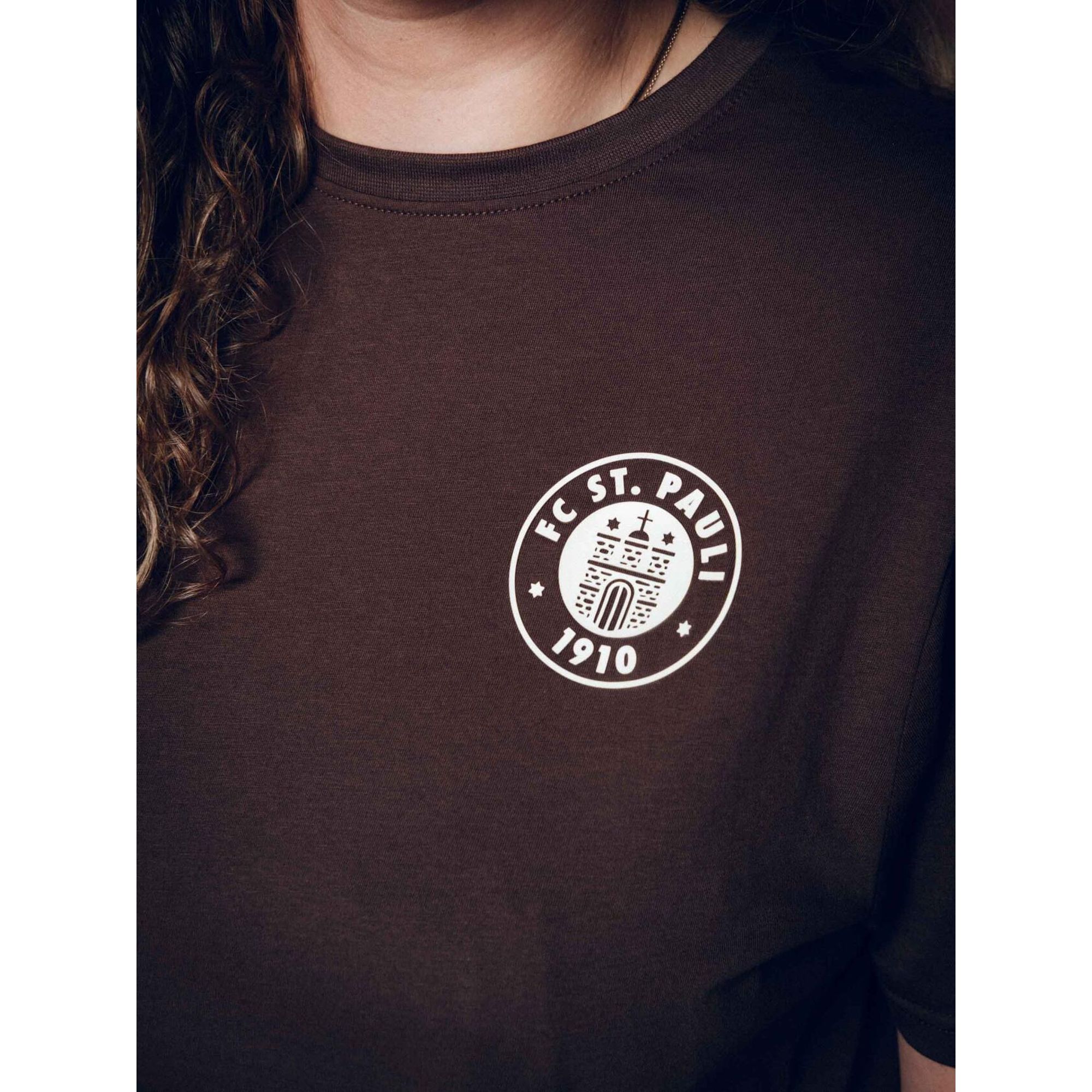 FC St. Pauli - T-Shirt "Logo Braun / Off White"