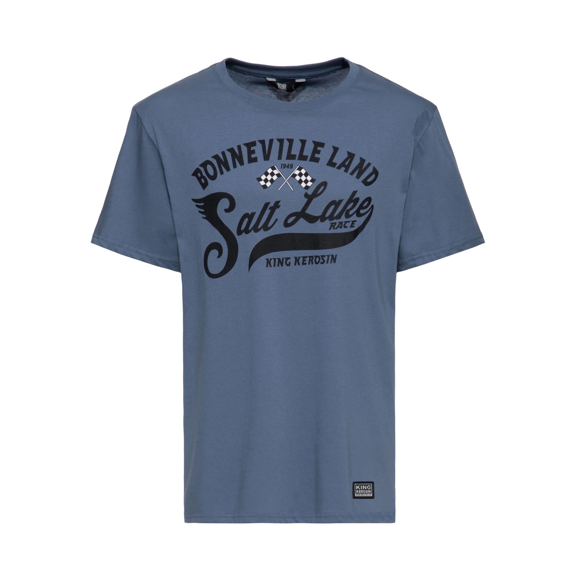 King Kerosin - T-Shirt 'Salt Lake' - blau