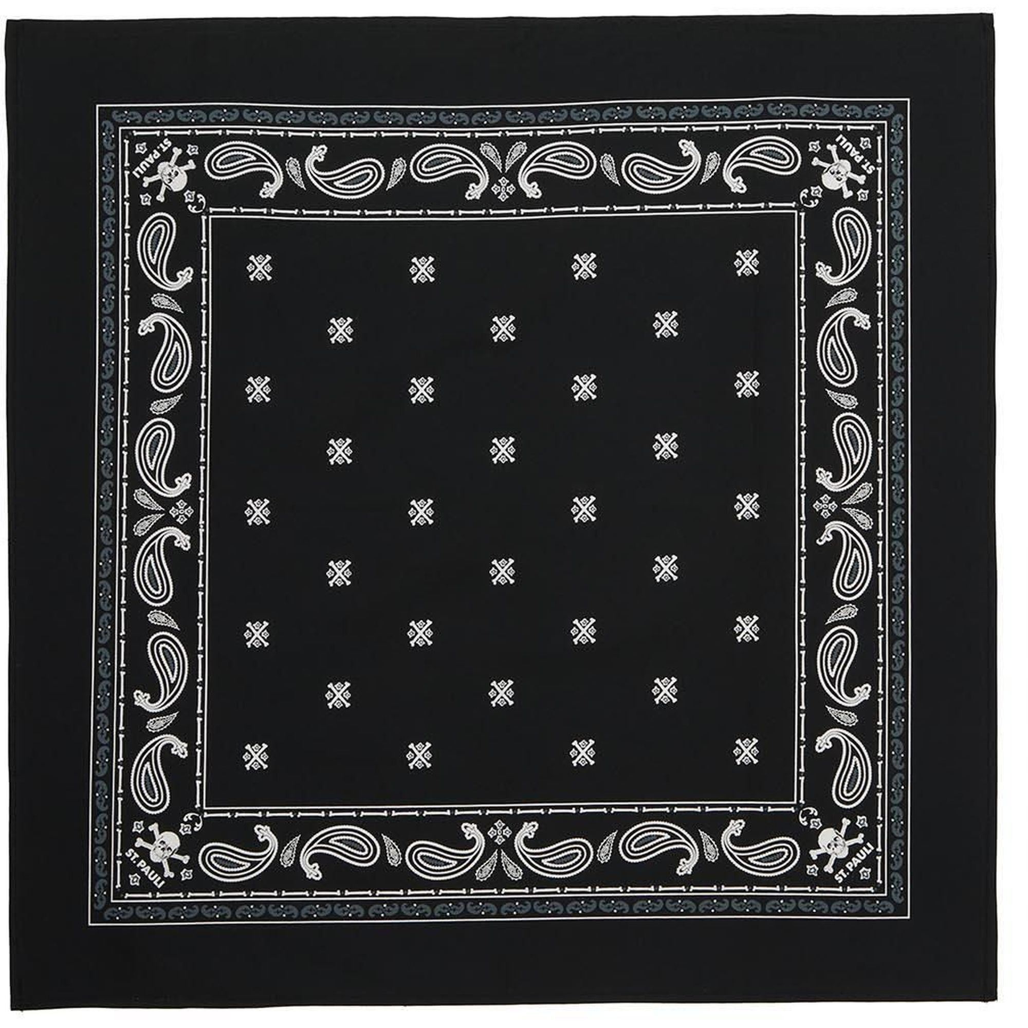 FC St. Pauli - Bandana "Totenkopf" - 55 x 55cm - schwarz