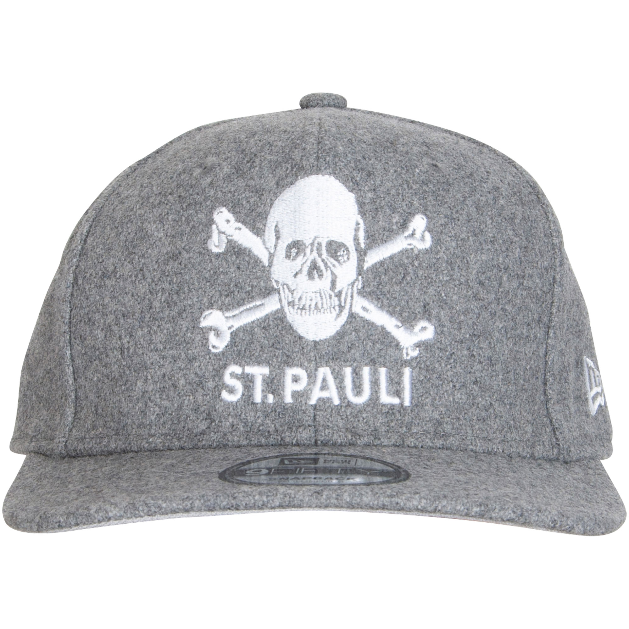 FC St. Pauli - Cap New Era Totenkopf Filz 950 - grau