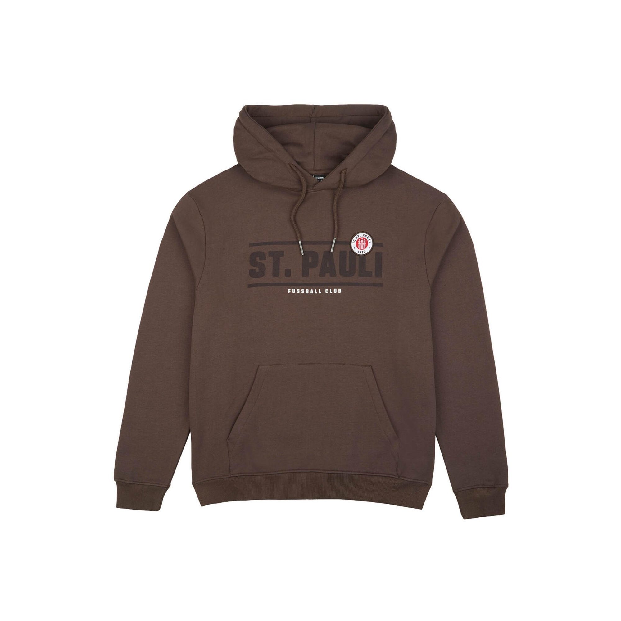 FC St. Pauli - Kapuzenpullover Classic mit Logo - braun