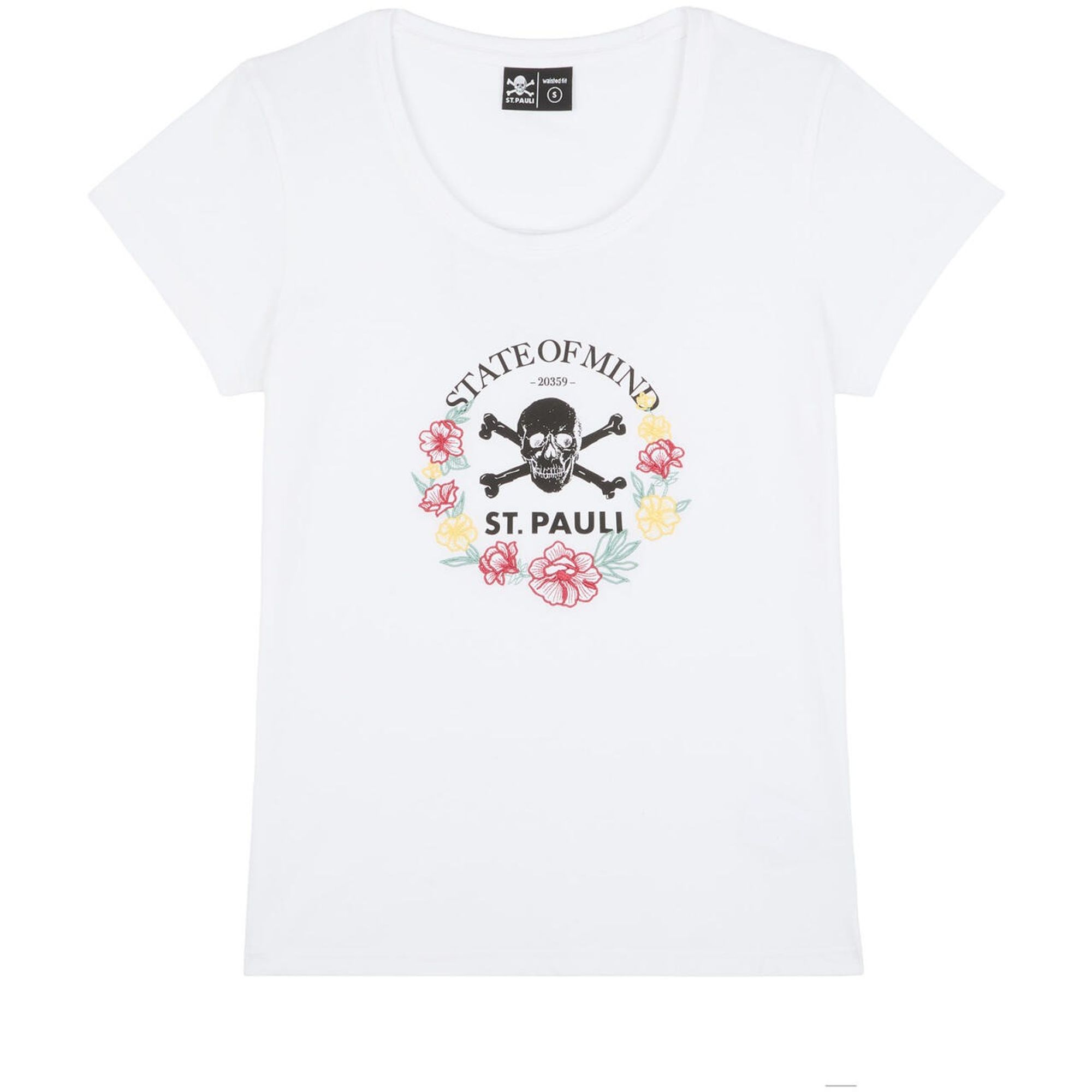 FC St. Pauli - T-Shirt tailliert "TK Floral" - Weiß