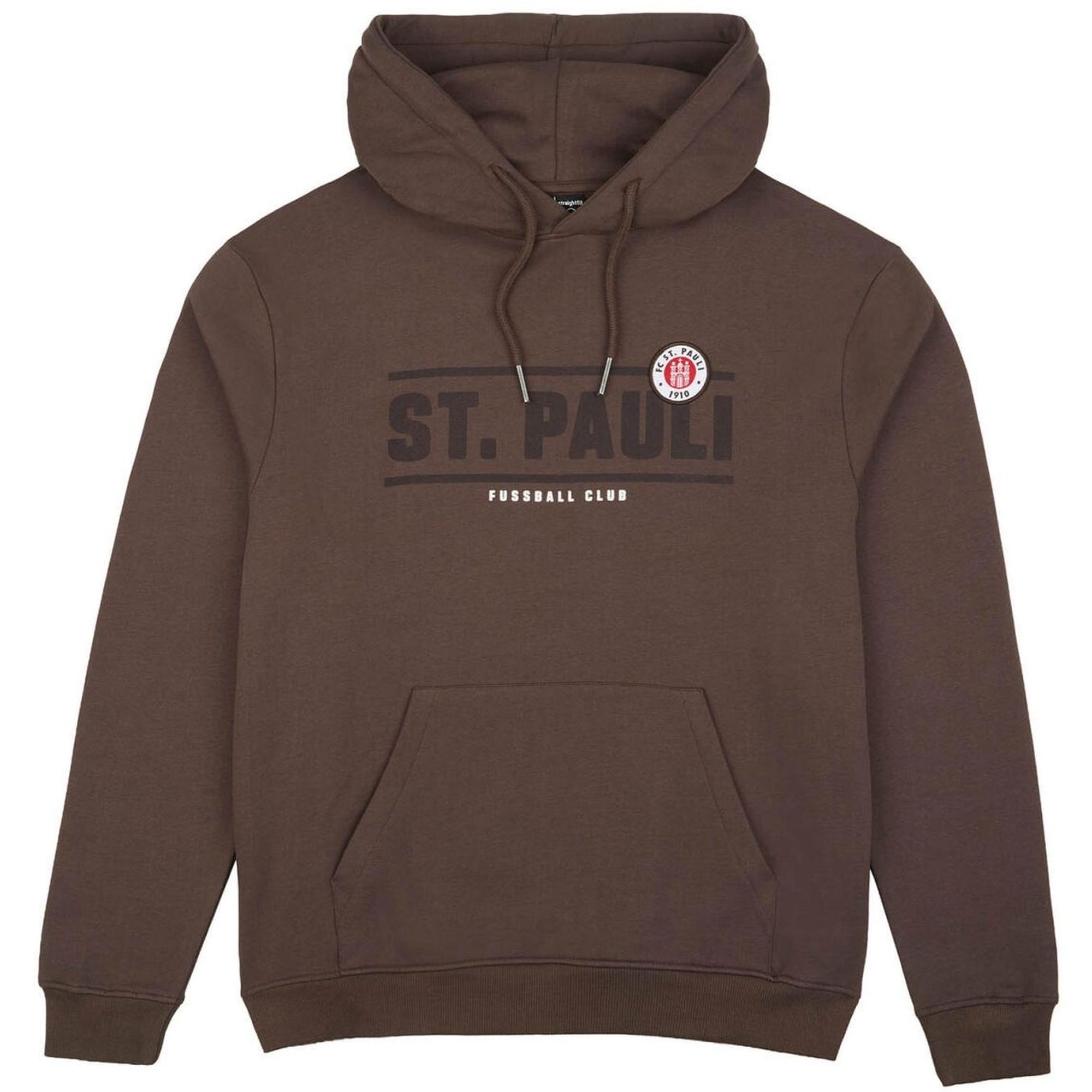 FC St. Pauli - Kapuzenpullover Classic mit Logo - braun