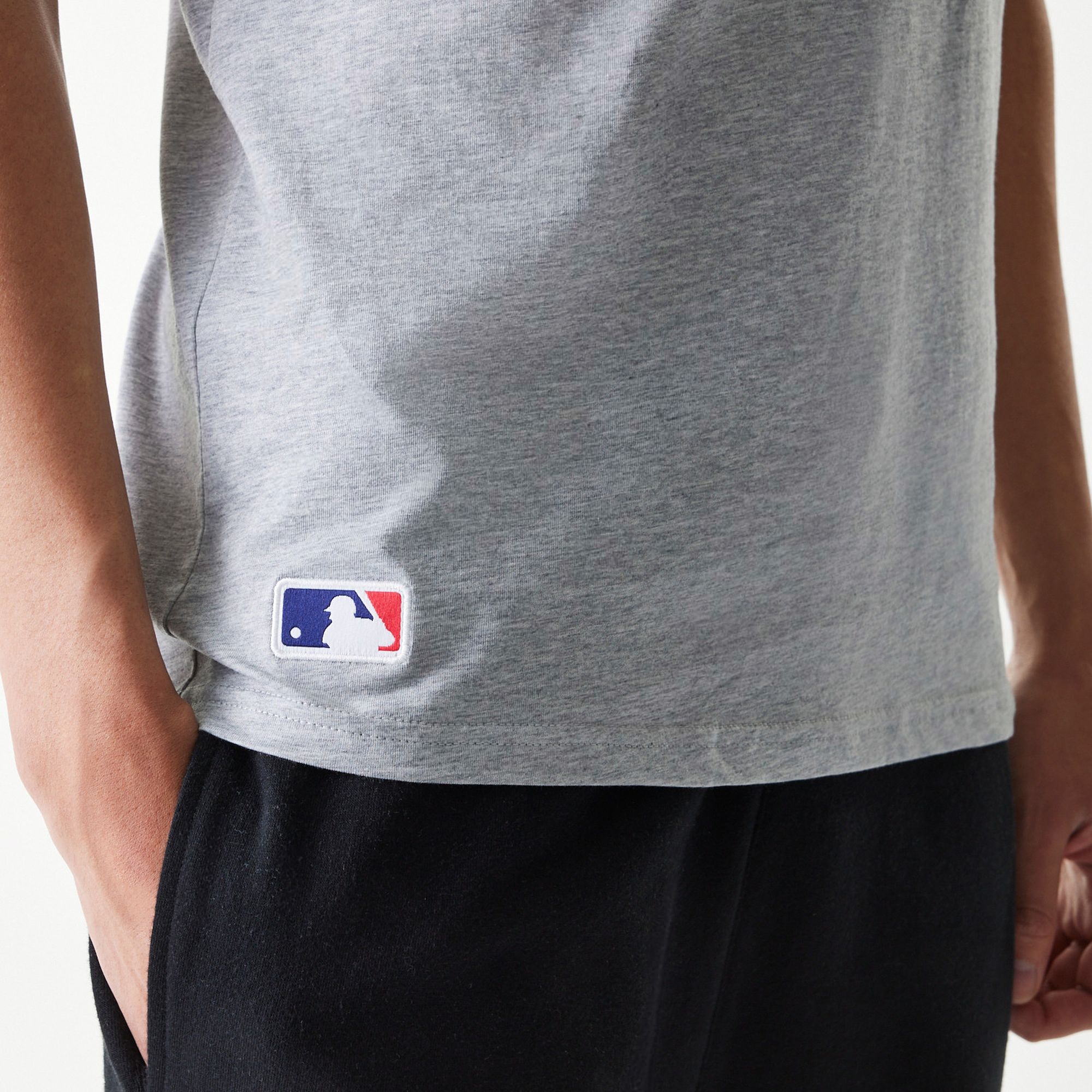 New York Yankees T-Shirt NY Logo groß - grau