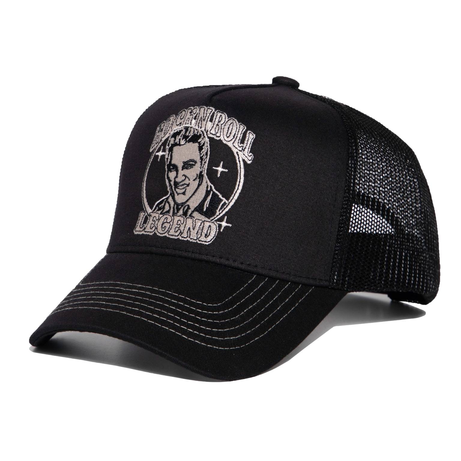 King Kerosin Trucker Cap "Rock n Roll Legend" - schwarz