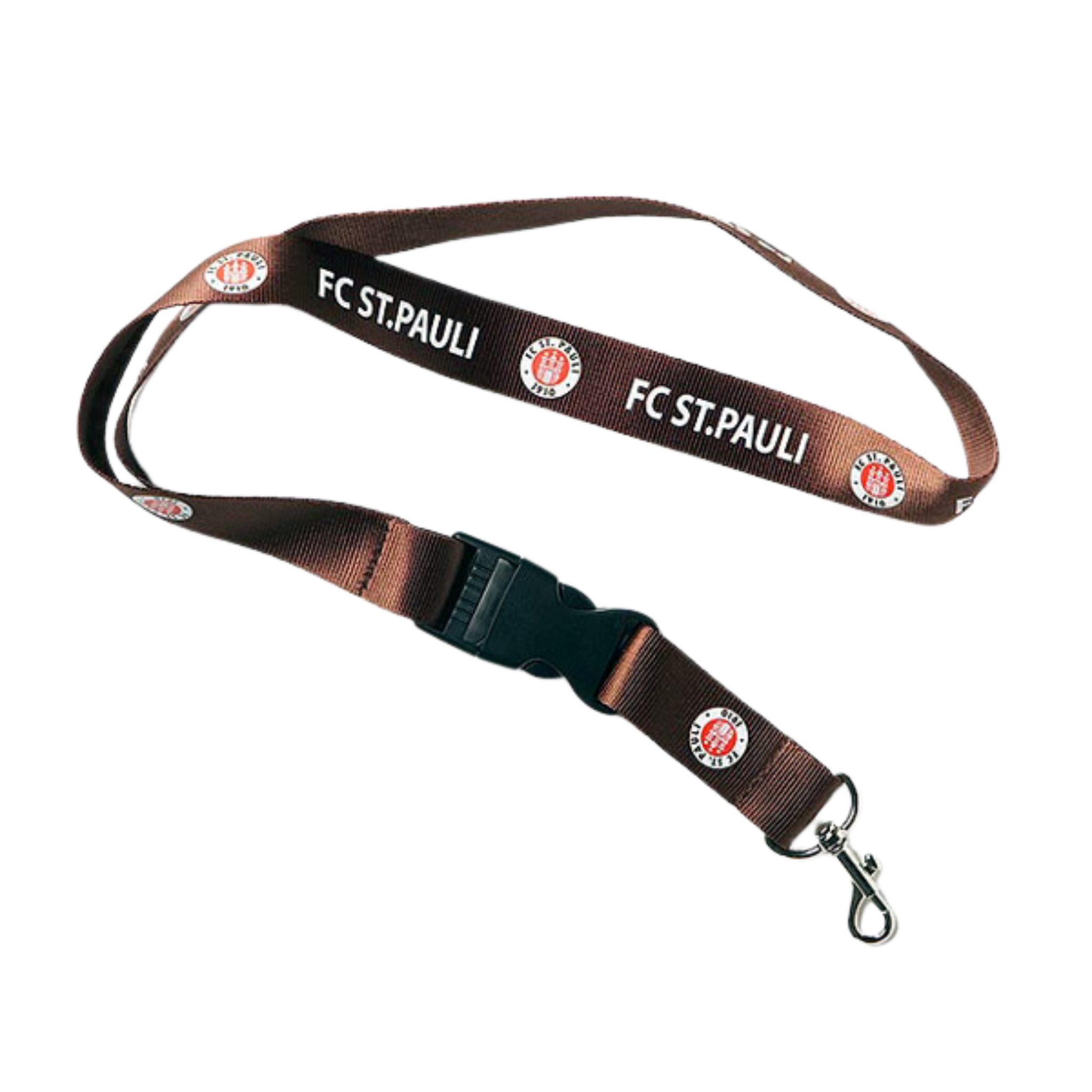 FC St. Pauli - Schlüsselband Logo - braun