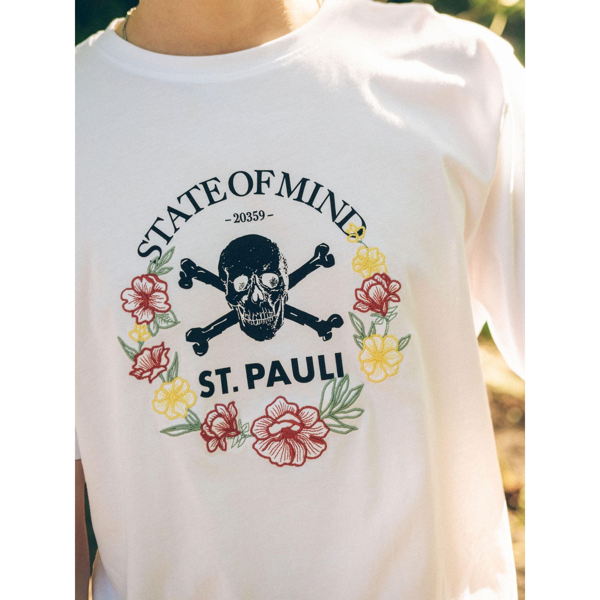 FC St. Pauli - T-Shirt "TK Floral" - Weiß