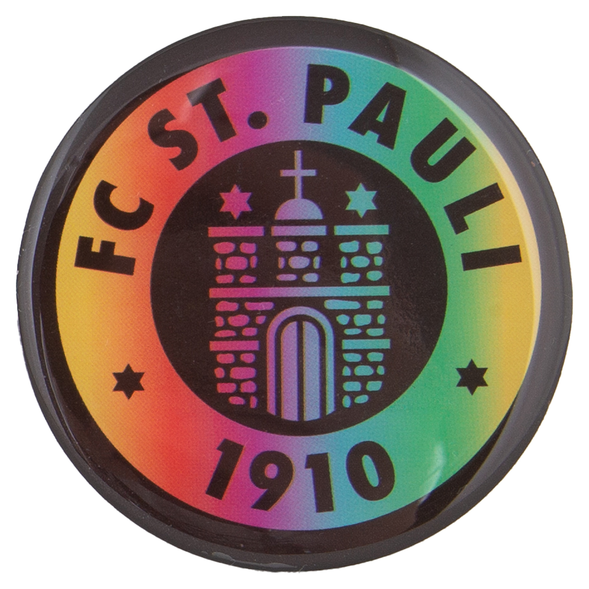 FC St. Pauli - Magnet Logo Regenbogen