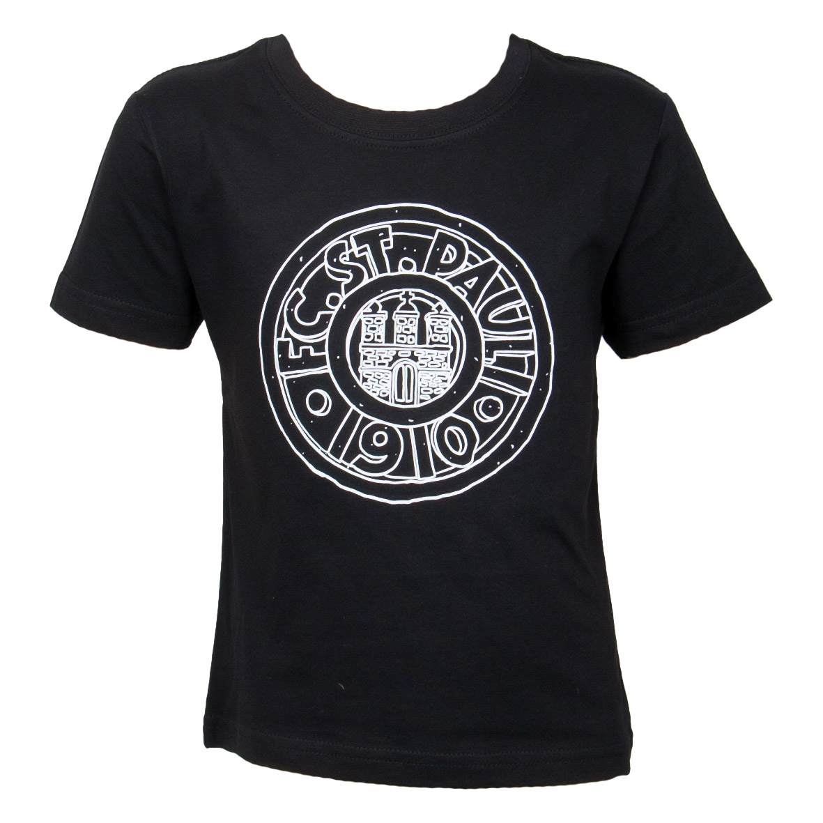 FC St. Pauli - Kinder T-Shirt Stein Comic - schwarz