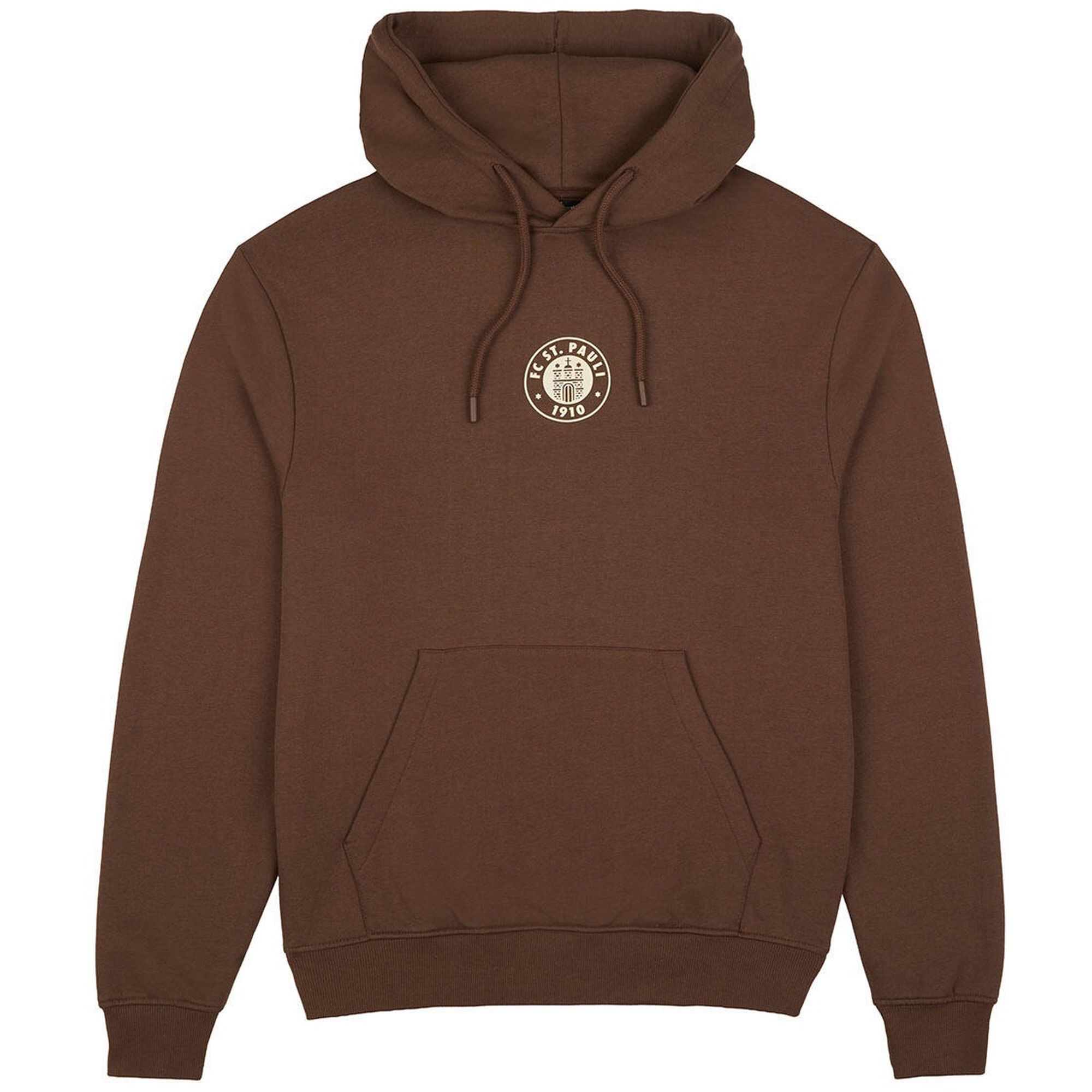 FC St. Pauli - Kapuzenpullover "Logo Braun / Off White"