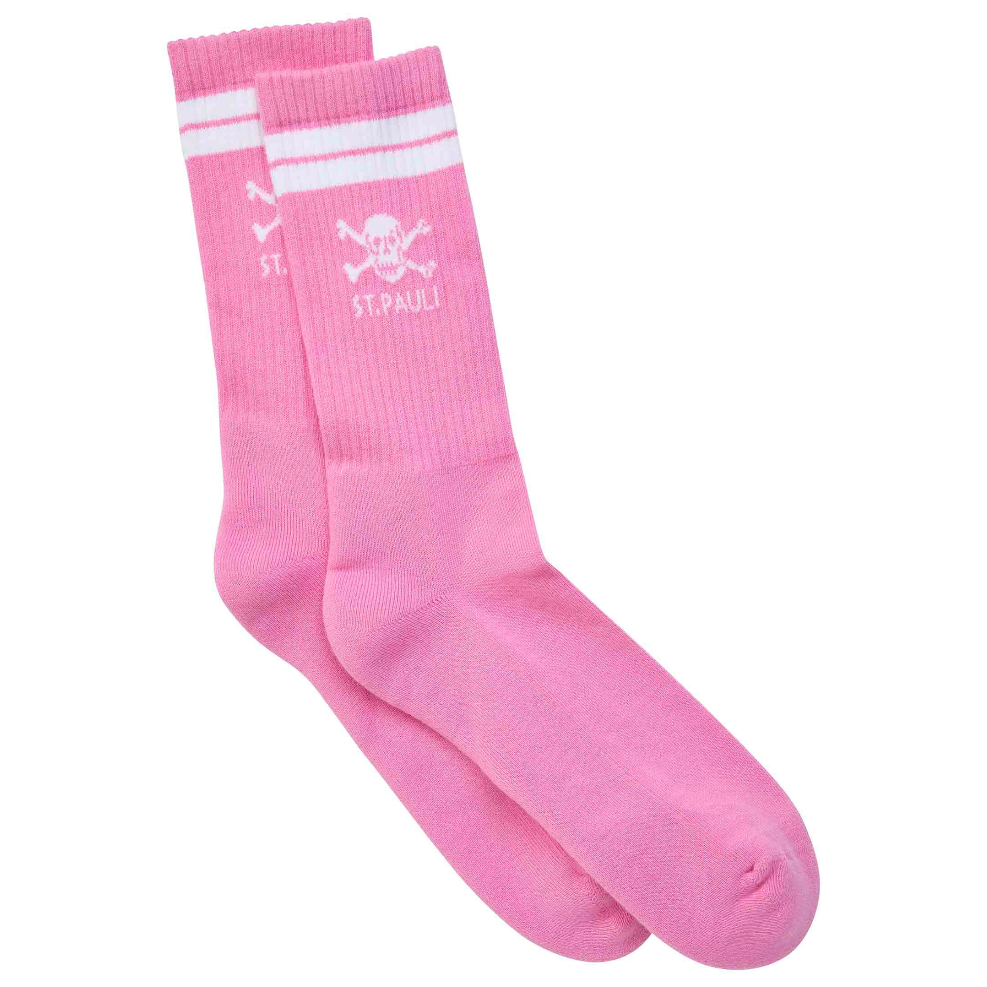 FC St. Pauli - Socken Totenkopf - pink