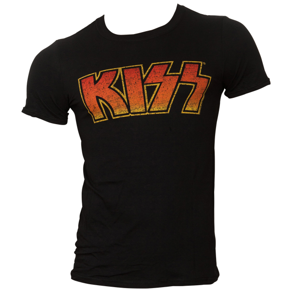 Kiss - T-Shirt Vintage Logo - schwarz