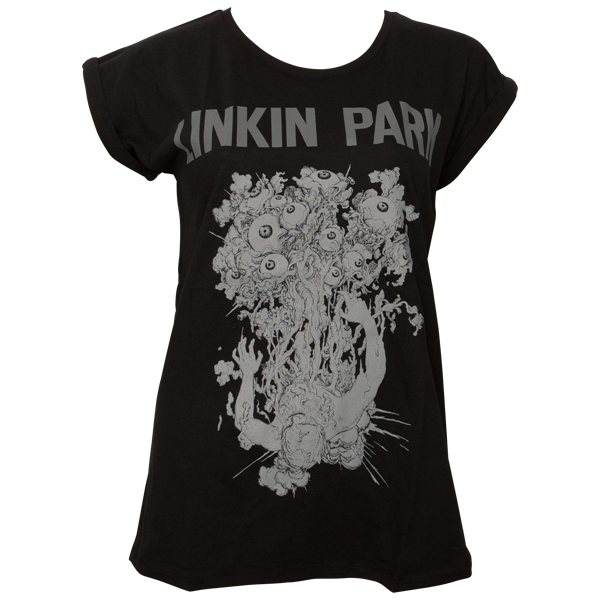 Linkin Park - Frauen T-Shirt Eye Guts - schwarz