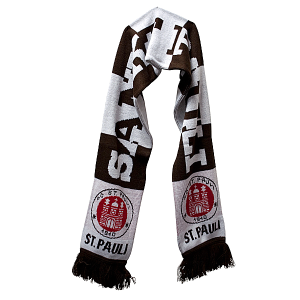 FC St. Pauli - Schal Streifen - braun-weiss