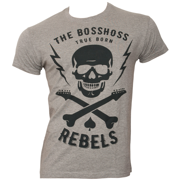 The Bosshoss - T-Shirt Silver Scull - grau