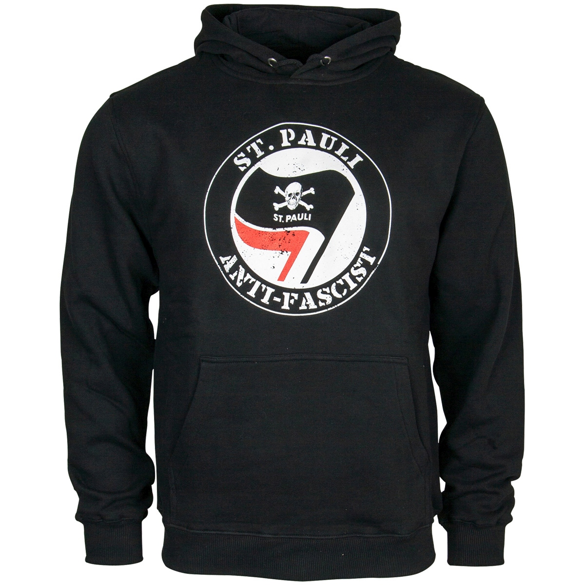 FC St. Pauli - Kapuzenpullover Anti Fascist - schwarz
