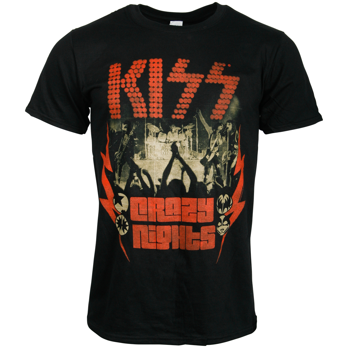 Kiss - T-Shirt Crazy Nights (Retro) - schwarz