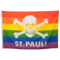 FC St. Pauli - Flag Rainbow Skull - 100x150 cm - multicoloured
