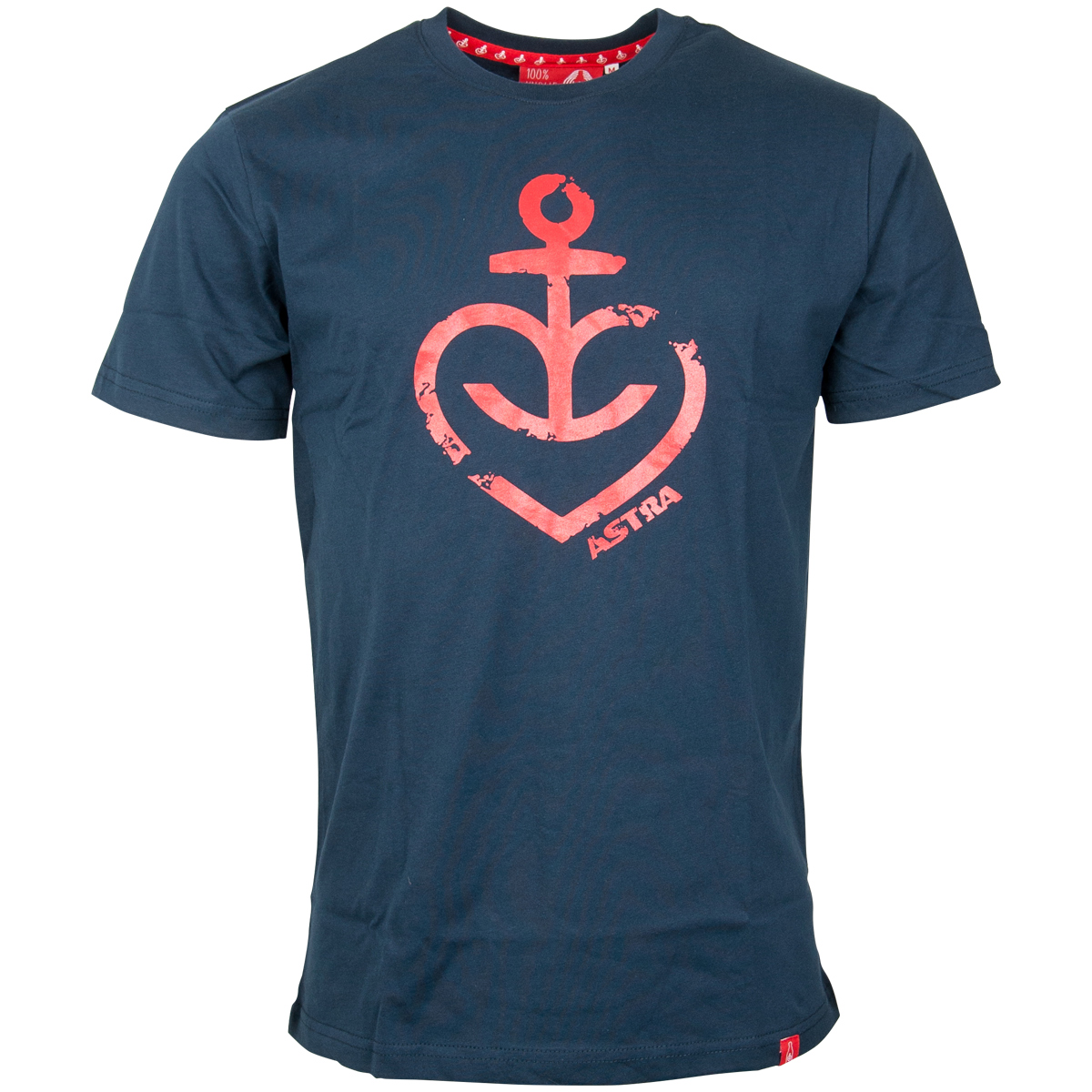 Astra - T-Shirt Herzanker Rot - Navy blau