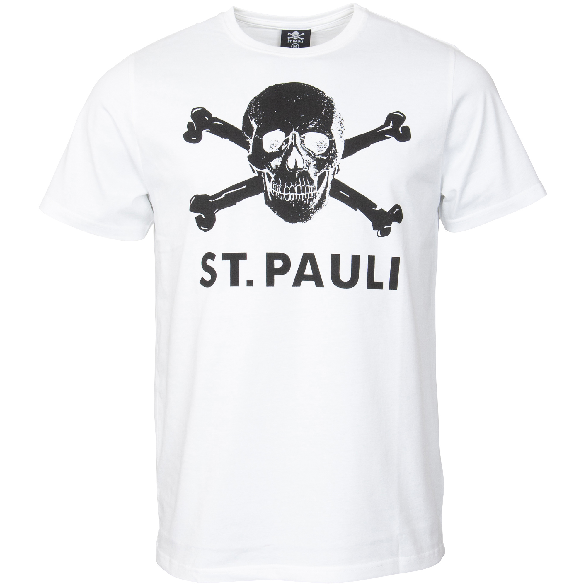 FC St. Pauli - T-Shirt Totenkopf - weiß