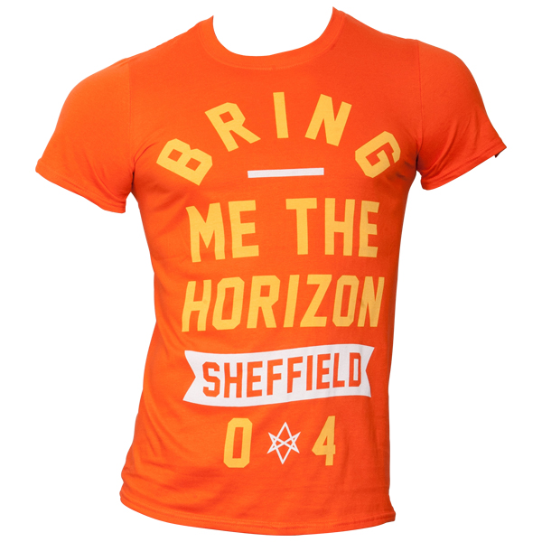 Bring Me The Horizon - T-Shirt Big Text - orange coloured