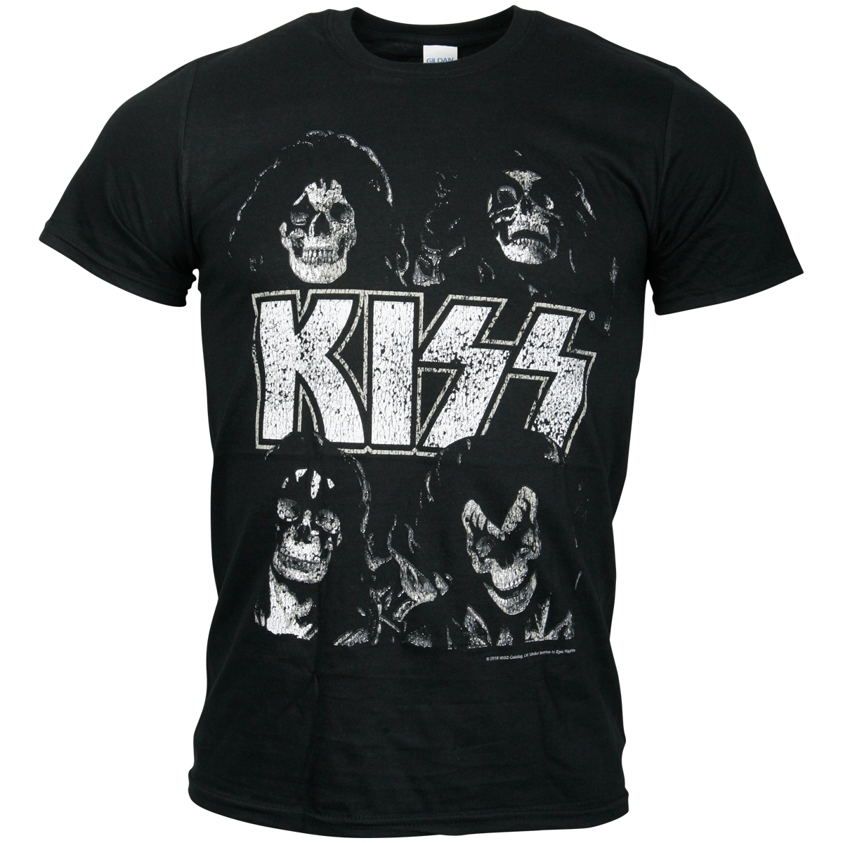 Kiss - T-Shirt Skull Heads - schwarz