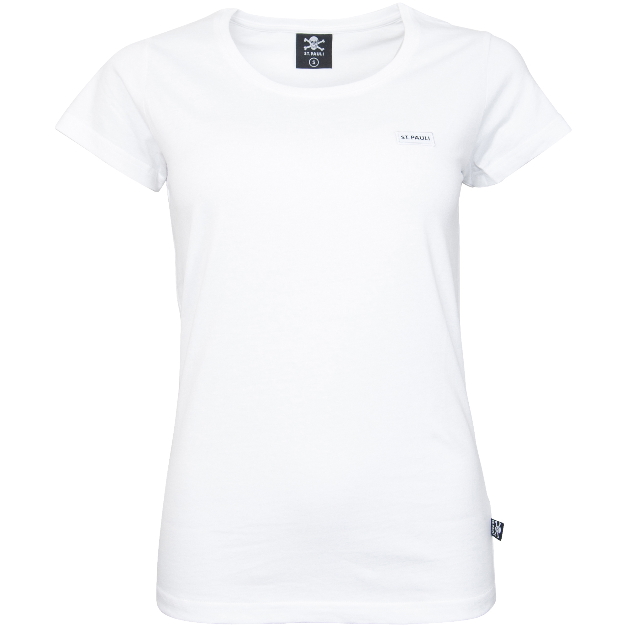 FC St. Pauli - Ladies T-Shirt Basic Logo - white