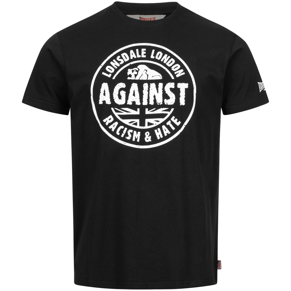 Lonsdale - T-Shirt Against Racism GOTS - schwarz